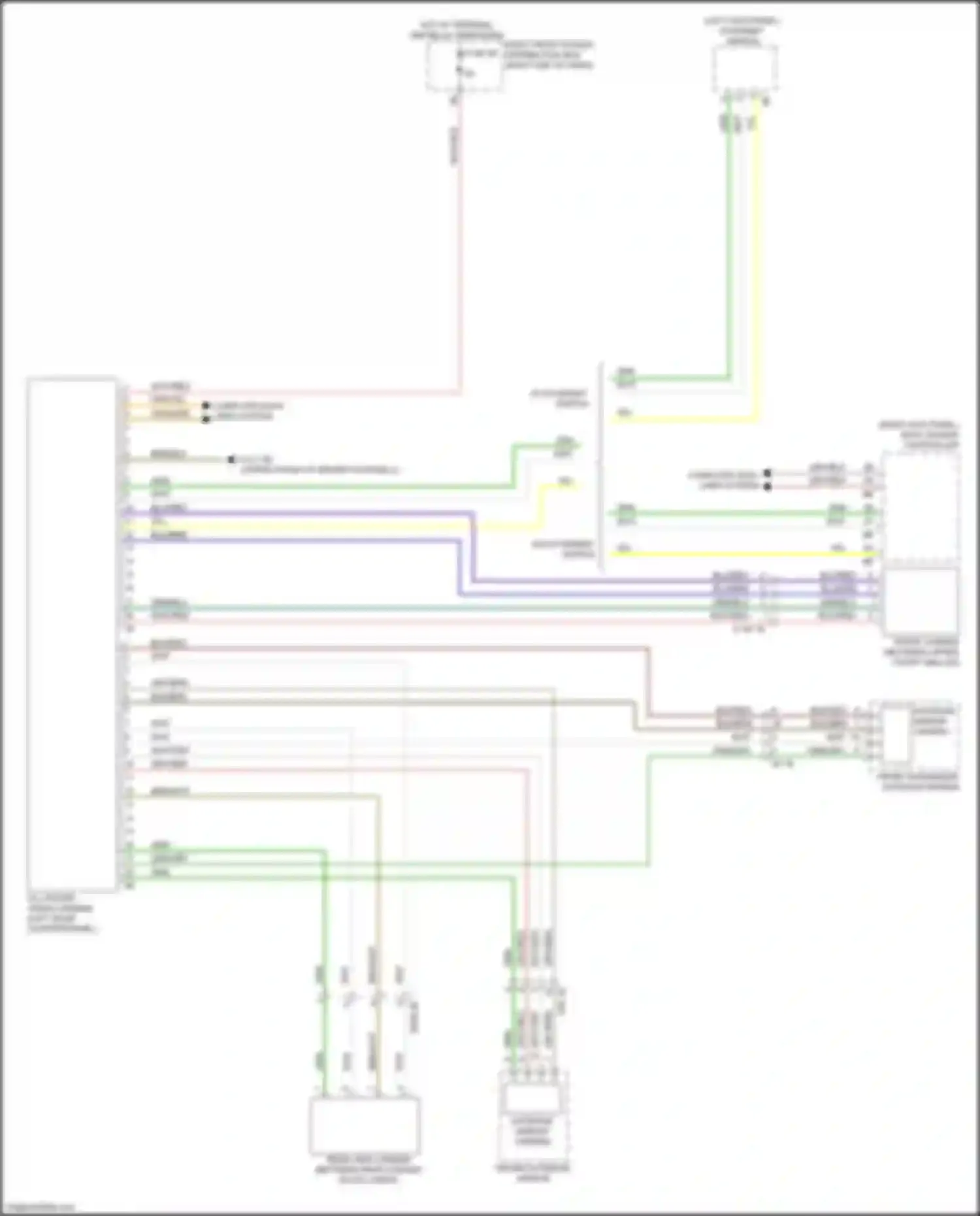 X4 M BMW F98 (2019-2021): All around vision camera circuit