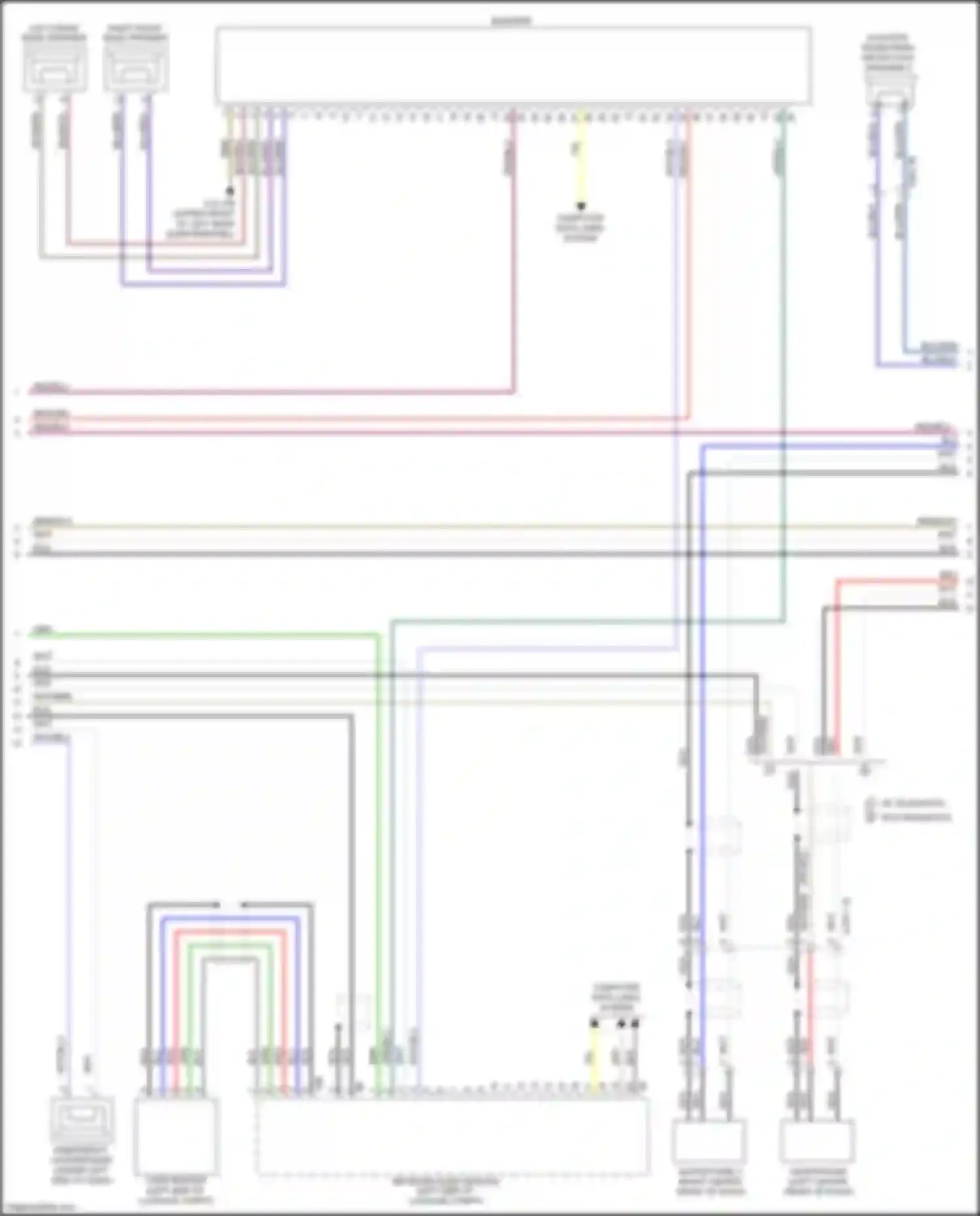 X4 M BMW F98 (2019-2021): Navigation circuit, high level w/ receiver audio module (2 of 3)