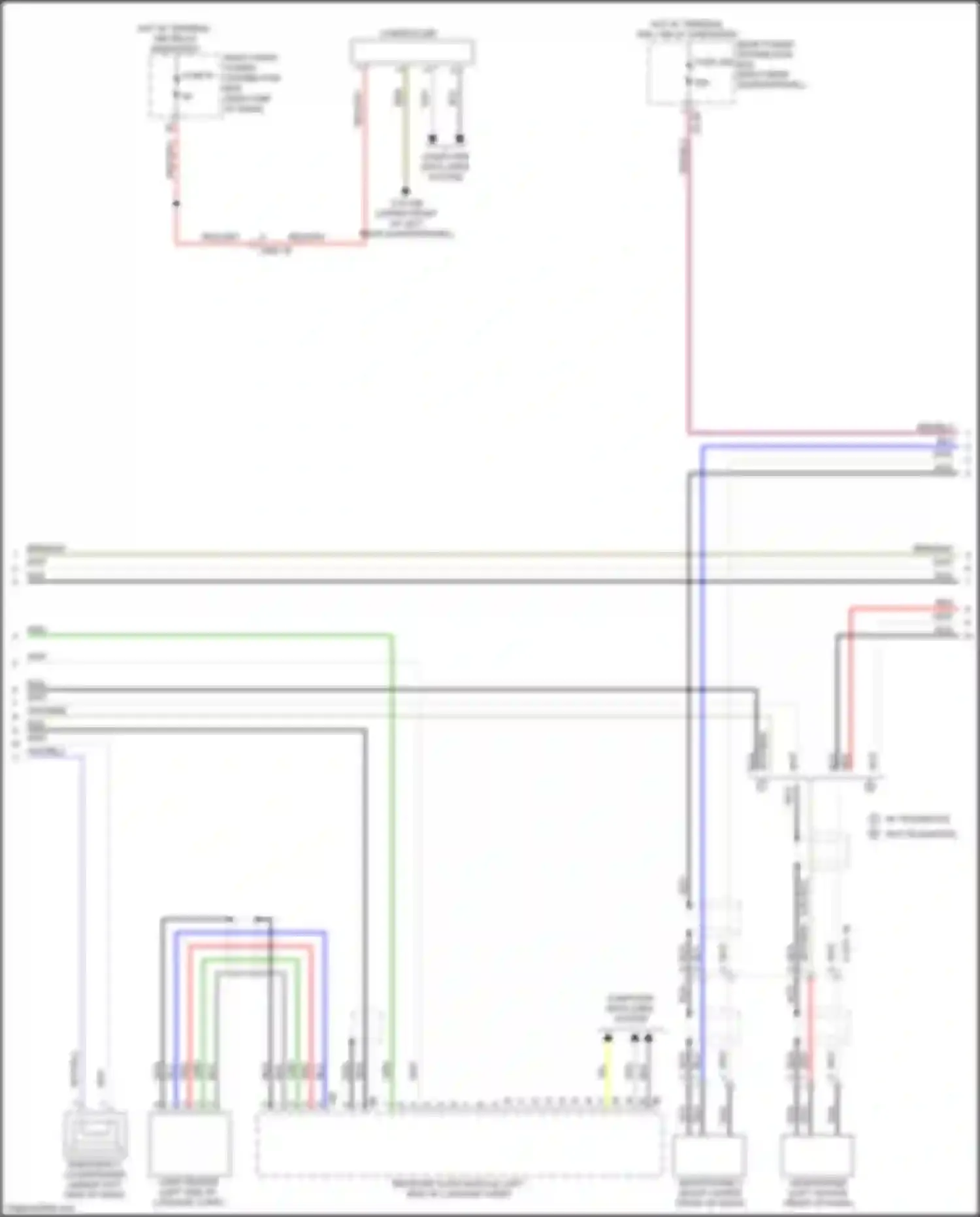 X4 M BMW F98 (2019-2021): Navigation circuit, mid level w/ receiver audio module (2 of 3)