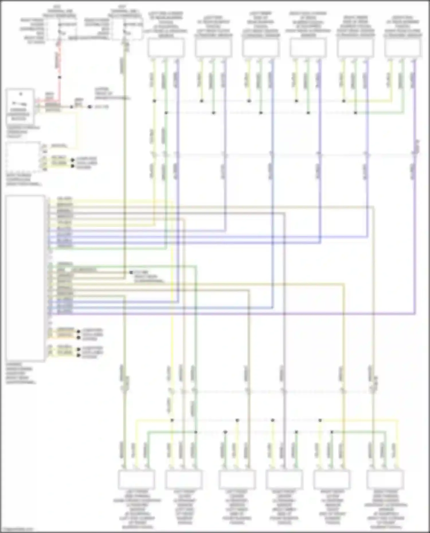 X4 M BMW F98 (2019-2021): Parking assistant circuit