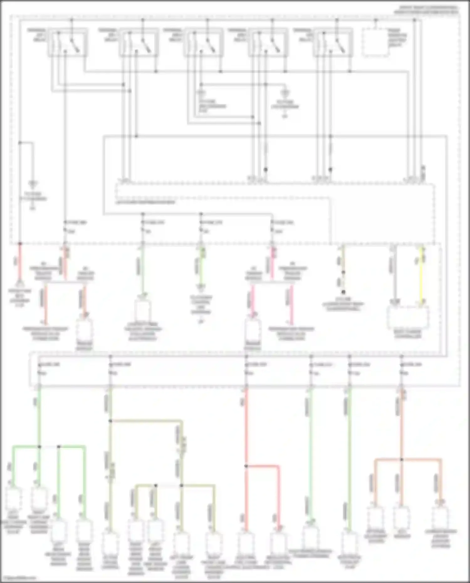 X4 M BMW F98 (2019-2021): Power distribution circuit (6 of 8)