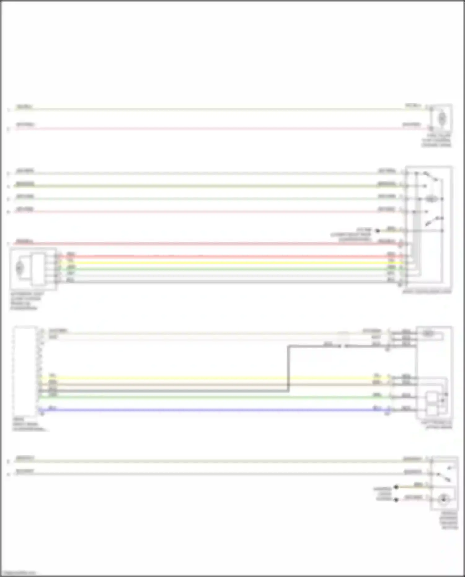 X4 M BMW F98 (2019-2021): Trunk & fuel door release circuit (2 of 2)