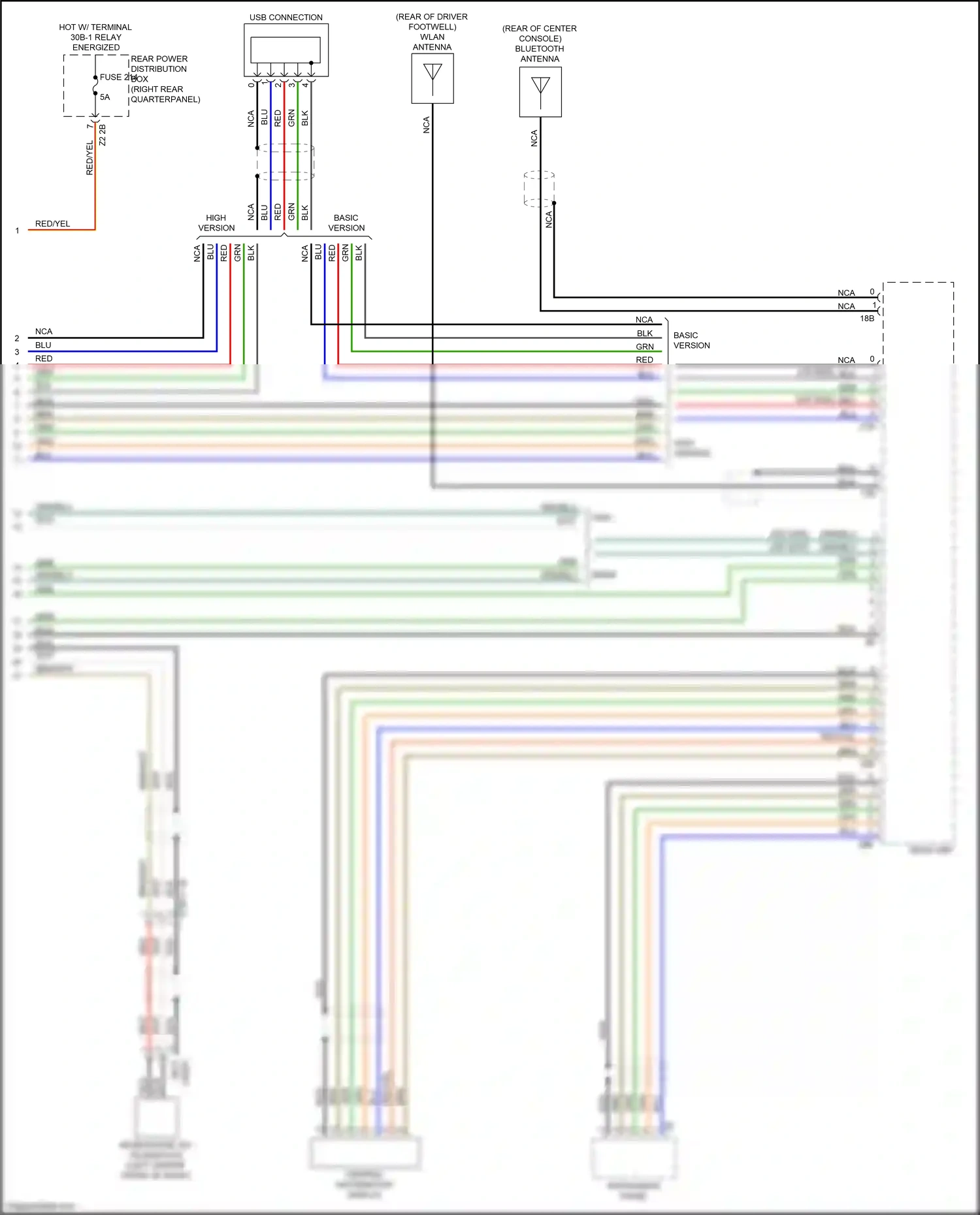 BMW X4 M F98 (2019-2021) basic version wiring diagram  (1 of 9)