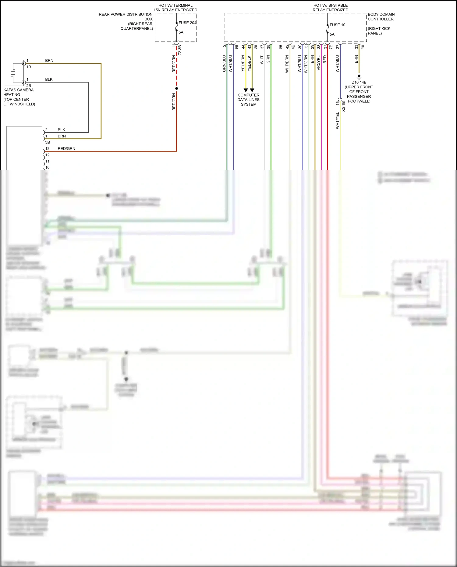 BMW X4 M F98 (2019-2021) basic version wiring diagram  (5 of 9)