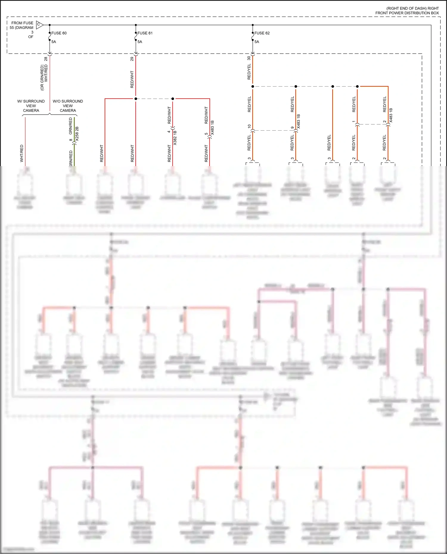 BMW X4 M F98 (2019-2021) center stack lighting wiring diagram  (4 of 4)