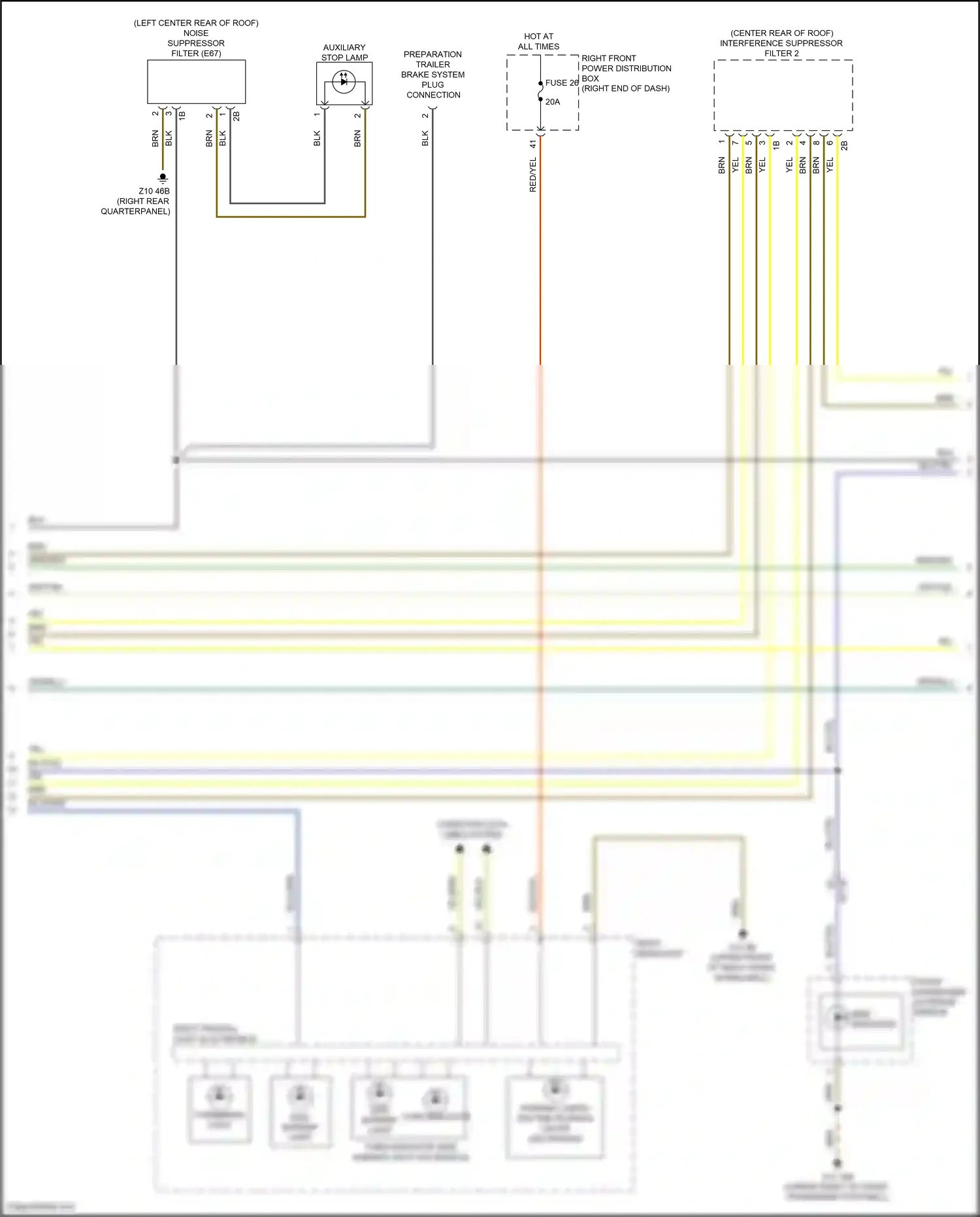 BMW X4 M F98 (2019-2021) computer data lines system wiring diagram  (25 of 102)