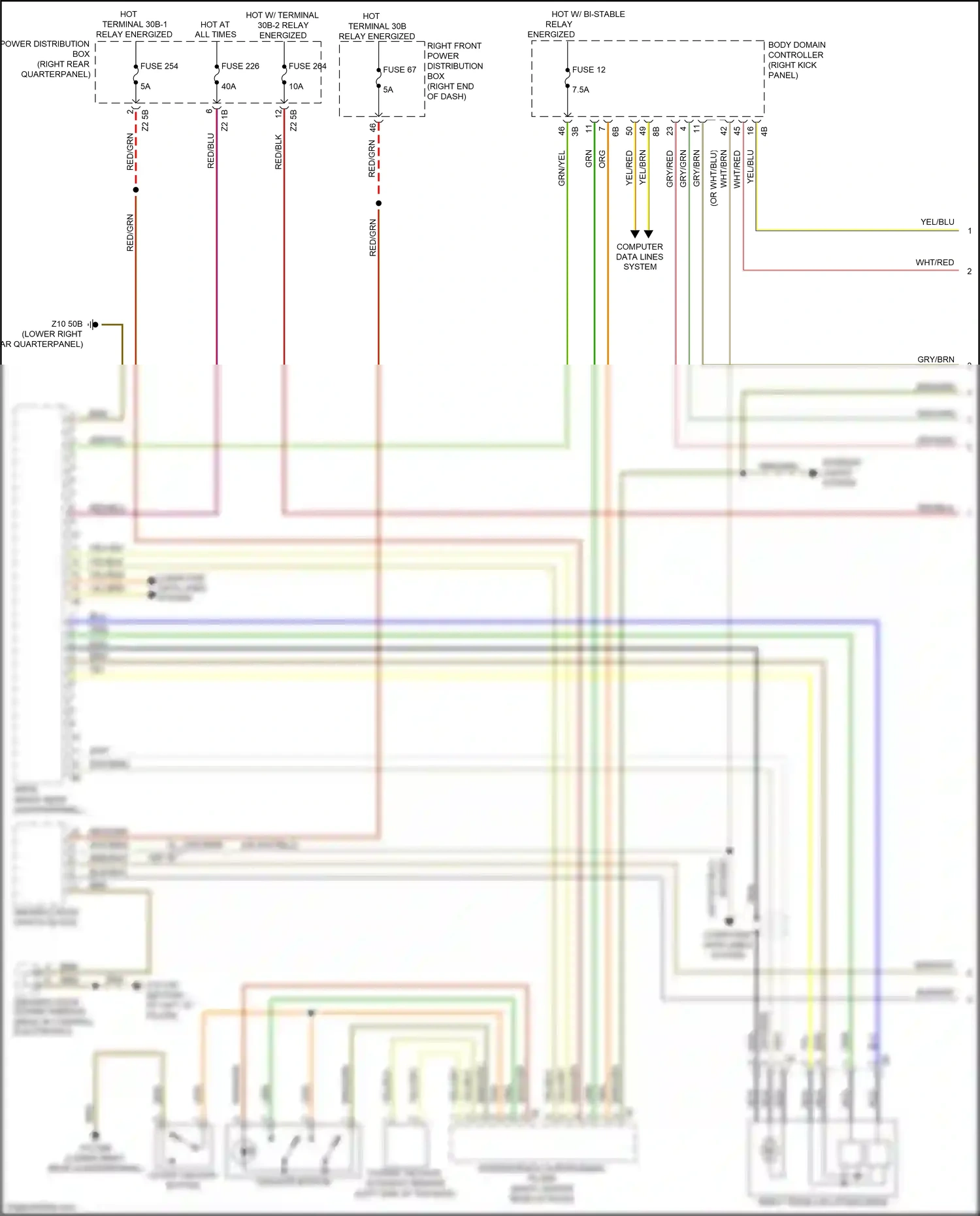 BMW X4 M F98 (2019-2021) computer data lines system wiring diagram  (19 of 102)