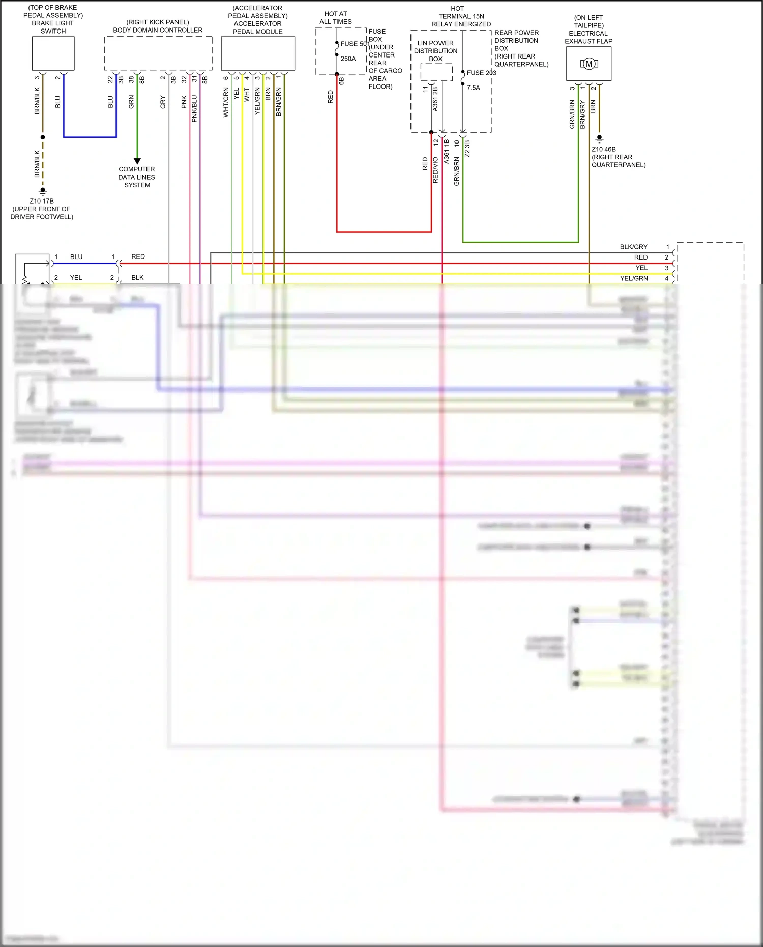 BMW X4 M F98 (2019-2021) computer data lines system wiring diagram  (101 of 102)
