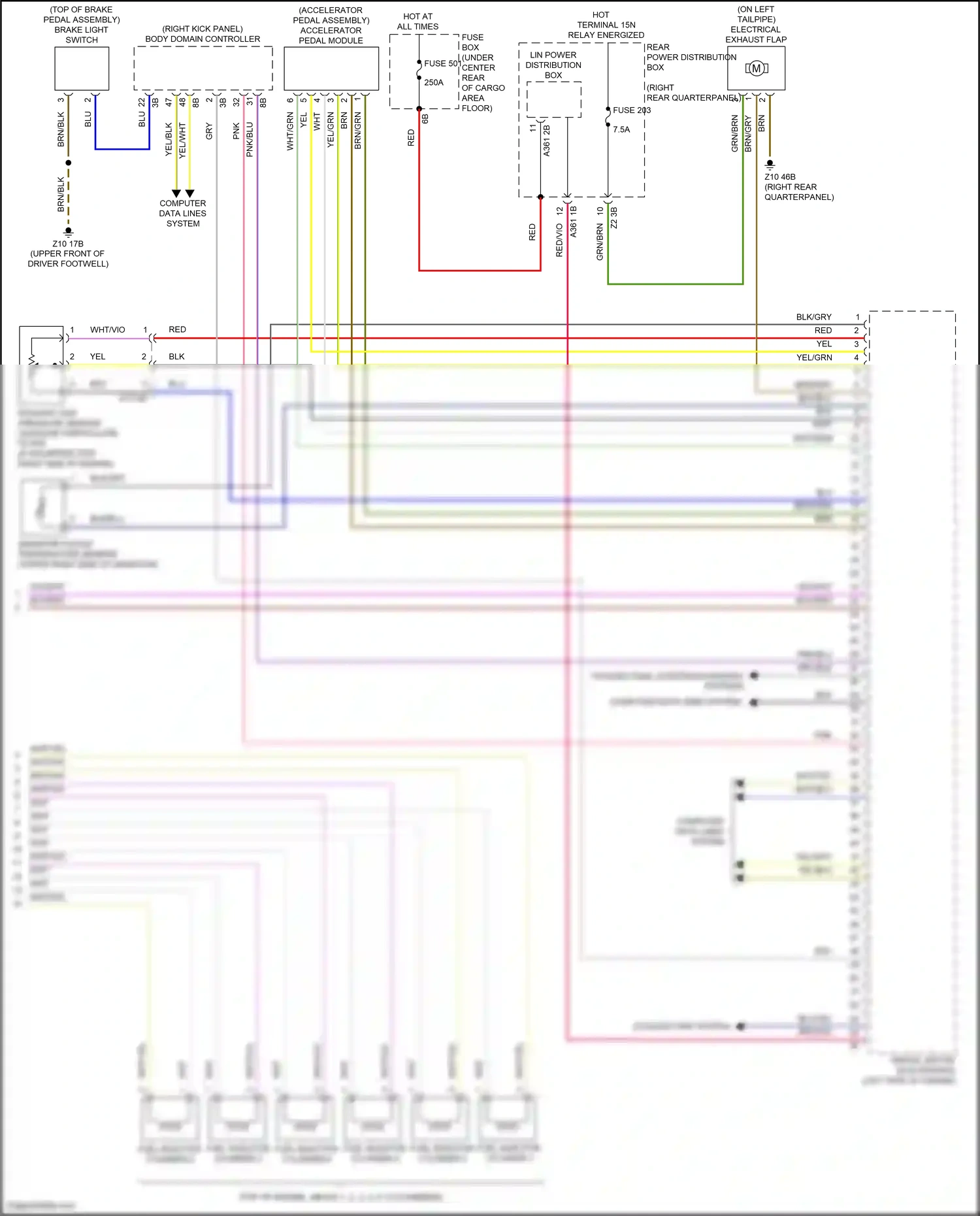 BMW X4 M F98 (2019-2021) computer data lines system wiring diagram  (102 of 102)