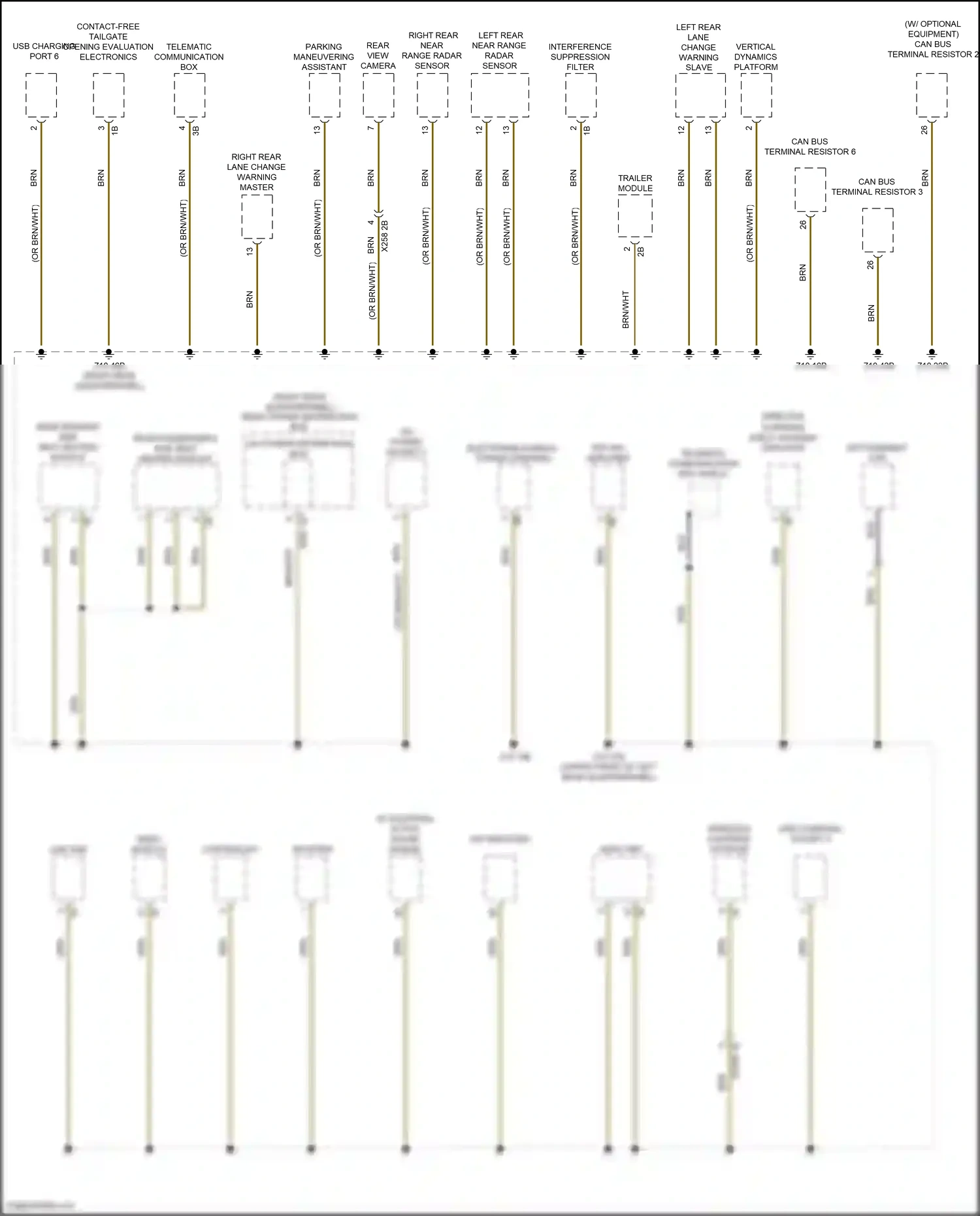 BMW X4 M F98 (2019-2021) controller wiring diagram  (4 of 17)