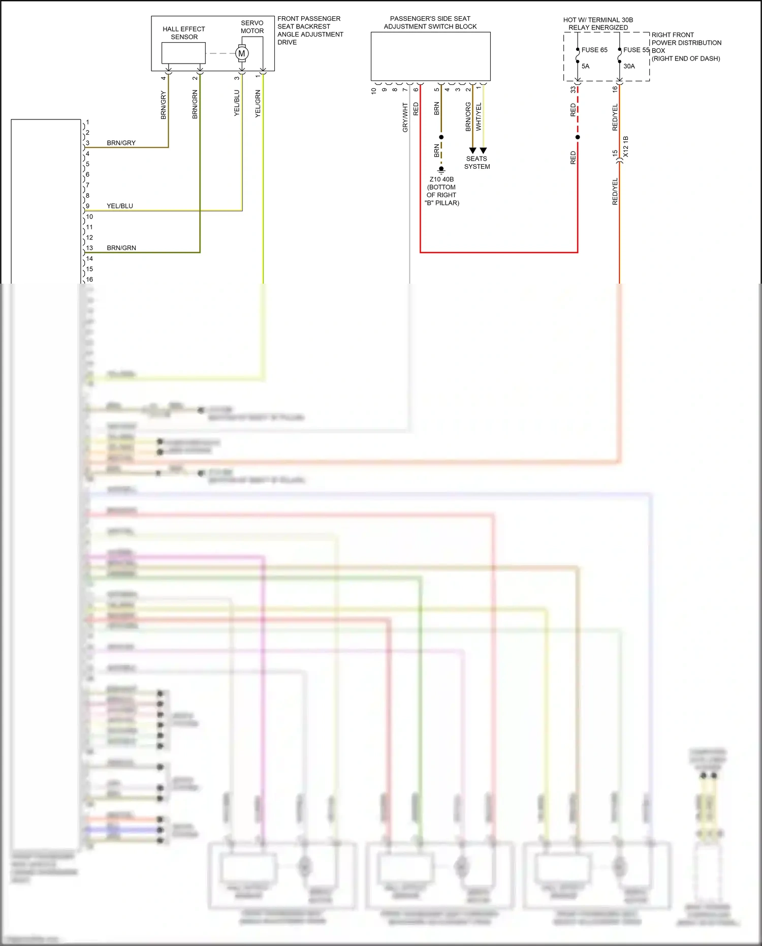 BMW X4 M F98 (2019-2021) hall effect sensor wiring diagram  (1 of 1)