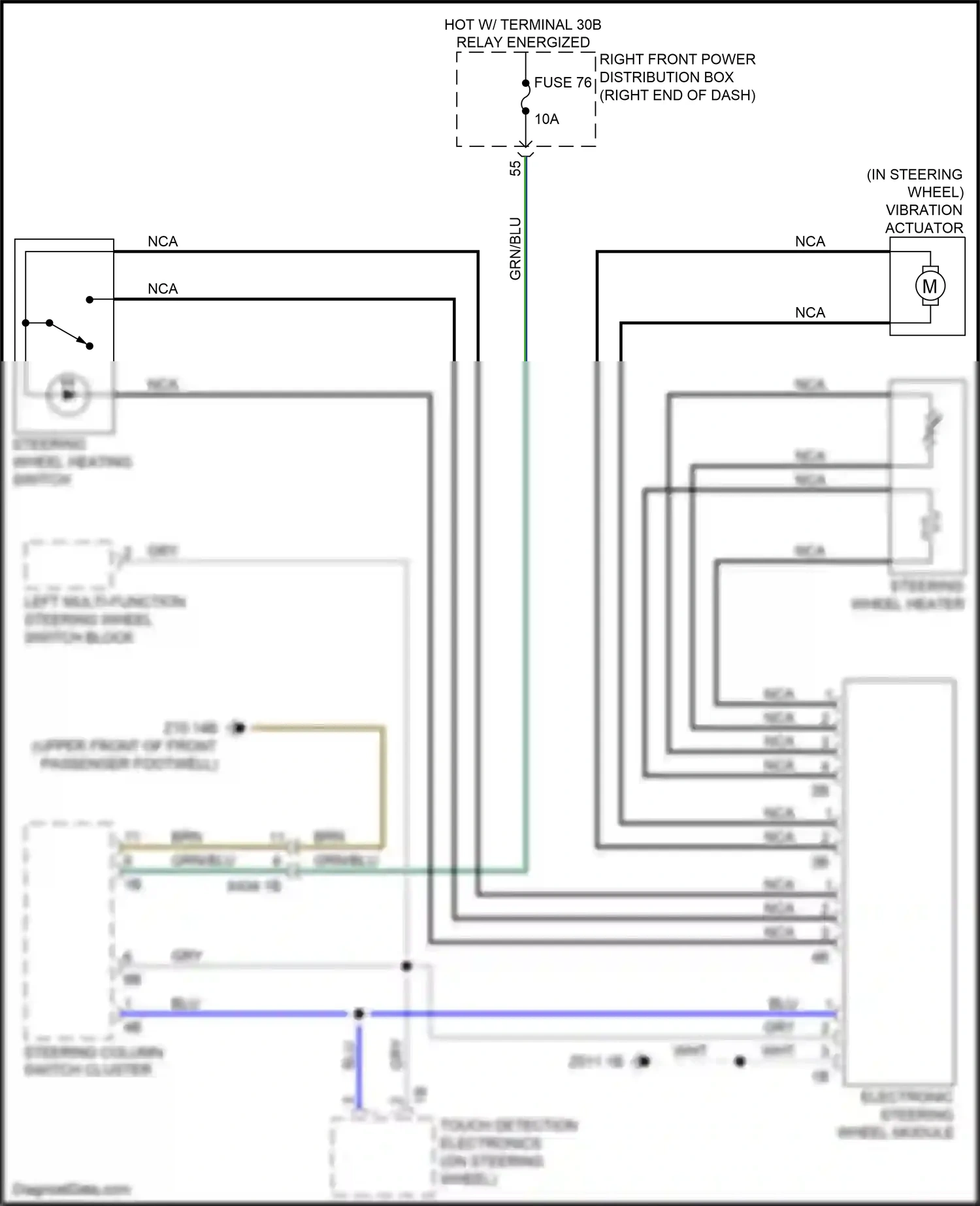 BMW X4 M F98 (2019-2021) touch detection electronics wiring diagram  (2 of 2)
