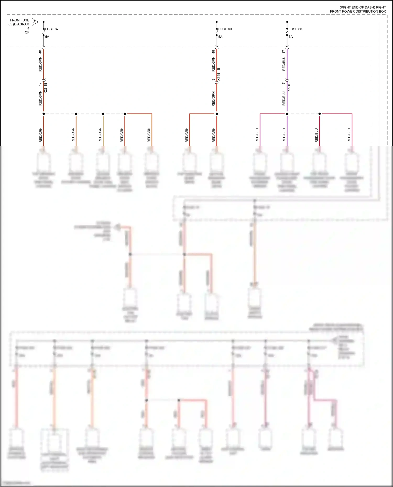 BMW X4 M F98 (2019-2021) vertical dynamics platform wiring diagram  (4 of 4)