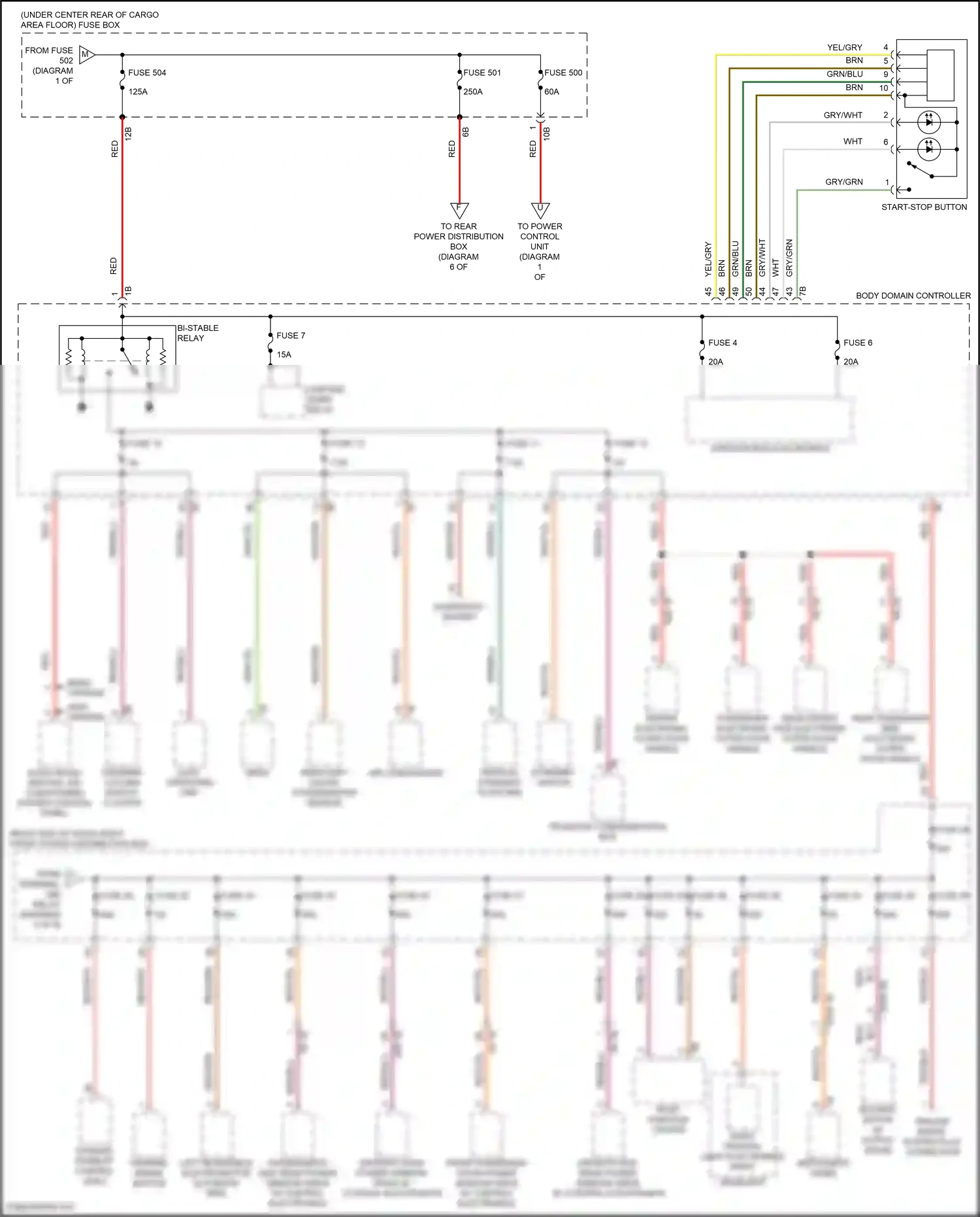 BMW X4 M F98 (2019-2021) vertical dynamics platform wiring diagram  (3 of 4)