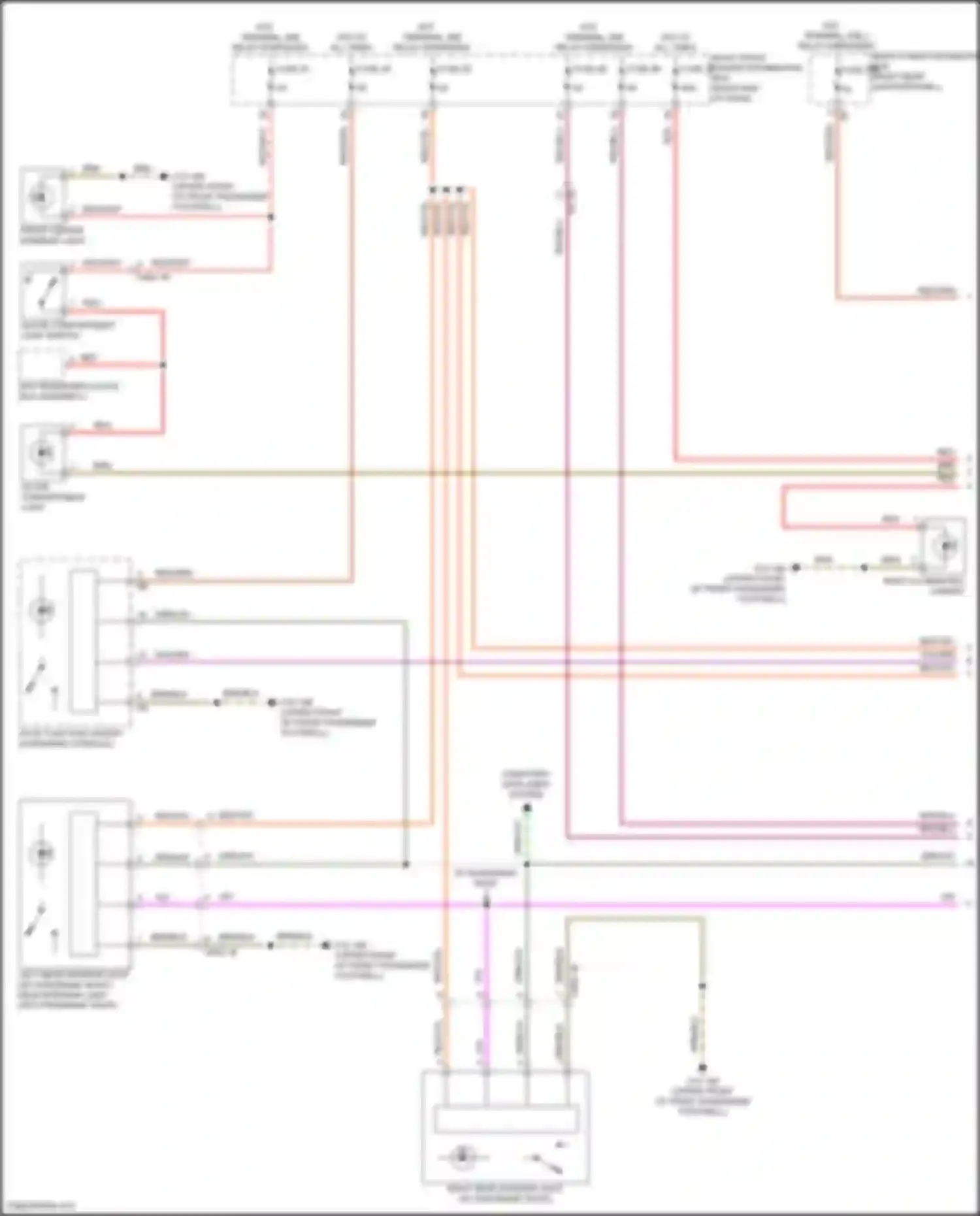 X4 BMW G02 facelift (2021-2024): Courtesy lamps circuit (1 of 4)