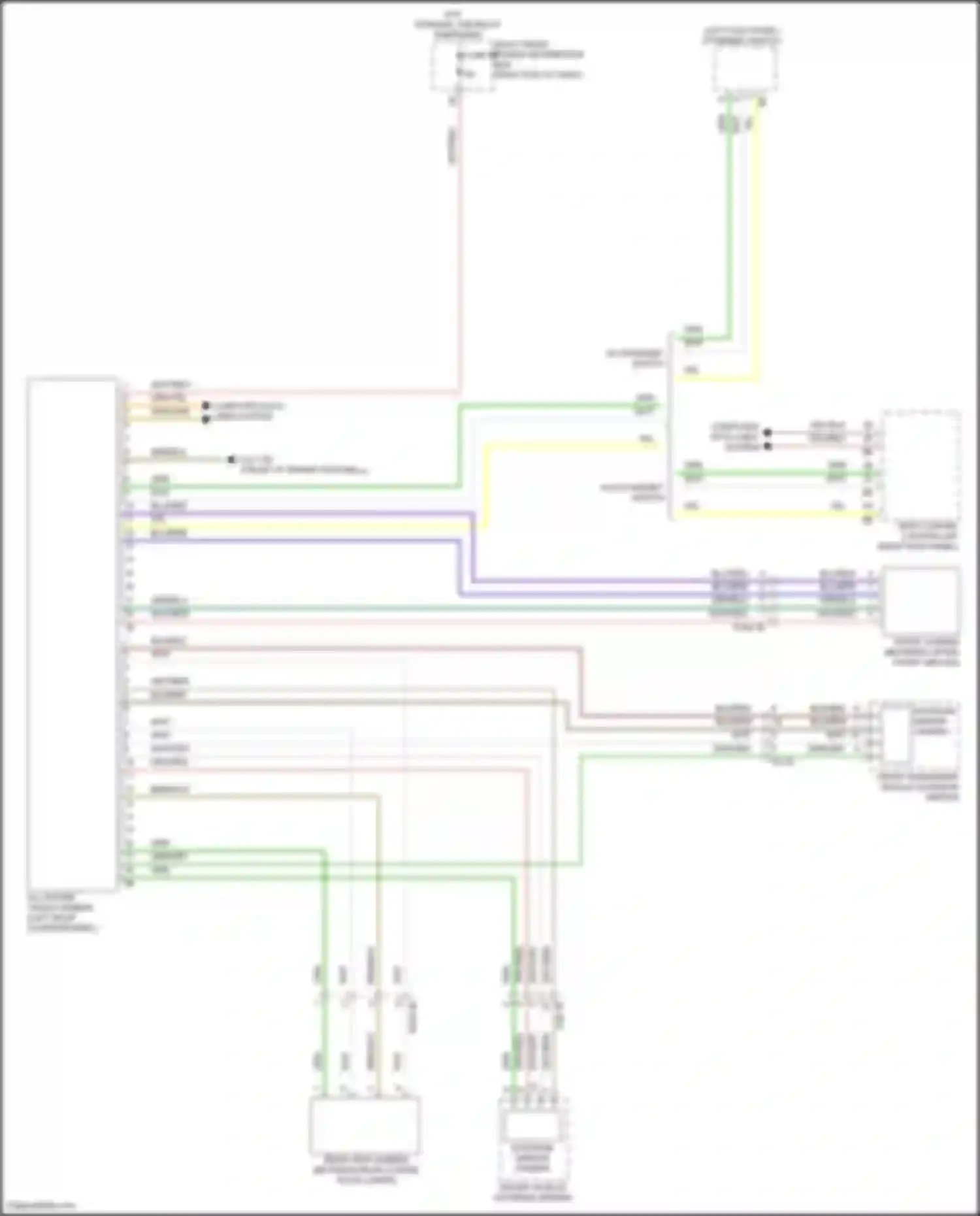 X4 BMW G02 facelift (2021-2024): All around vision camera circuit
