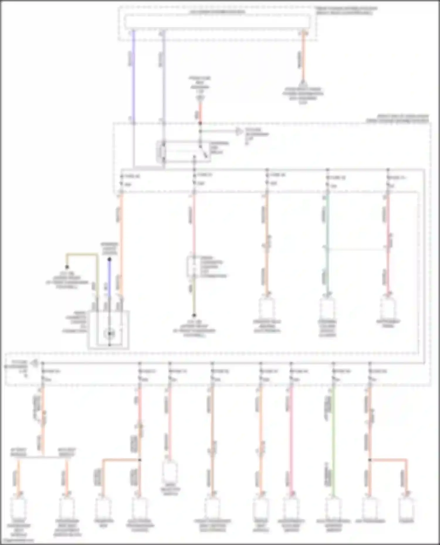 X4 BMW G02 facelift (2021-2024): Power distribution circuit (3 of 8)