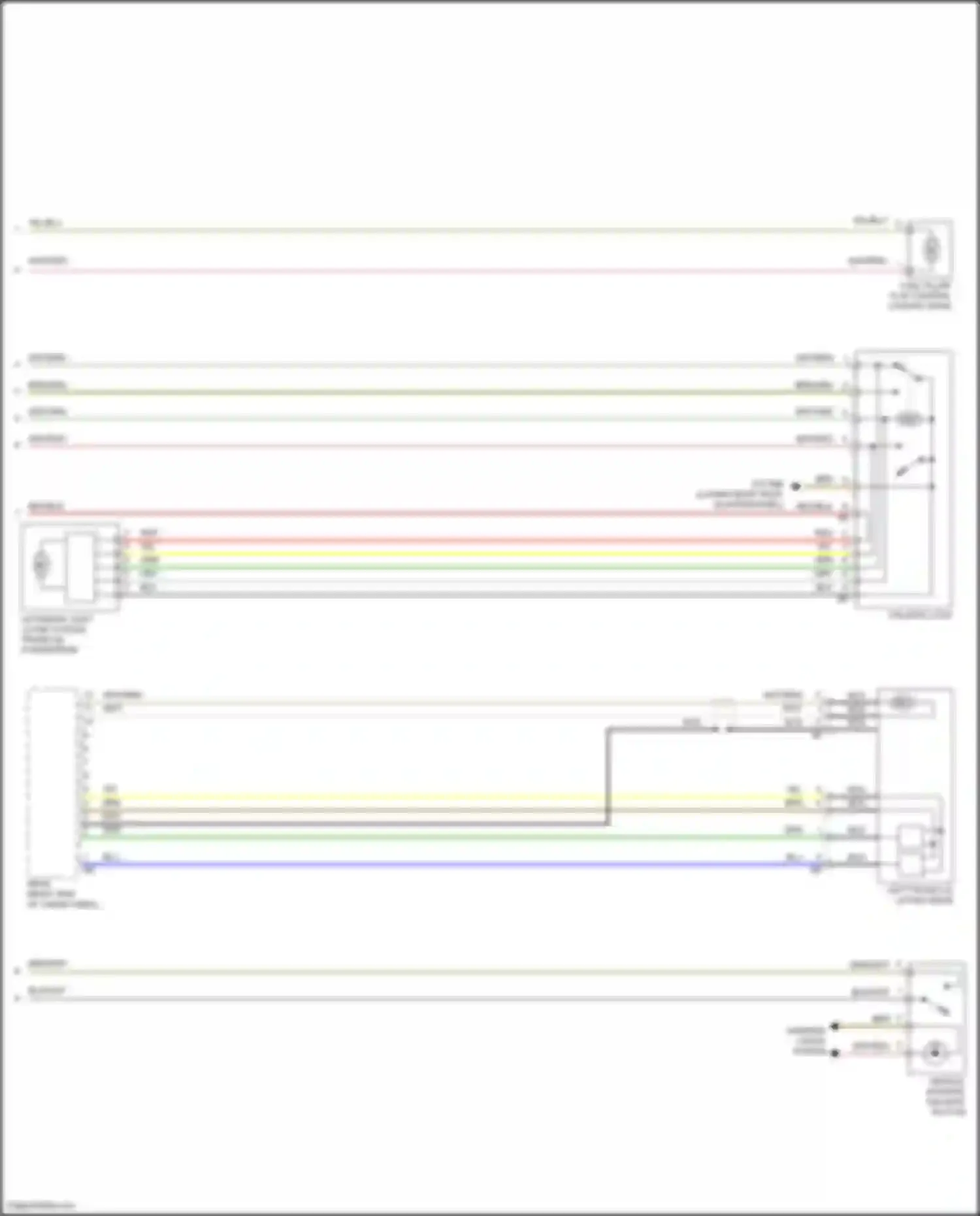 X4 BMW G02 facelift (2021-2024): Trunk & fuel door release circuit (2 of 2)
