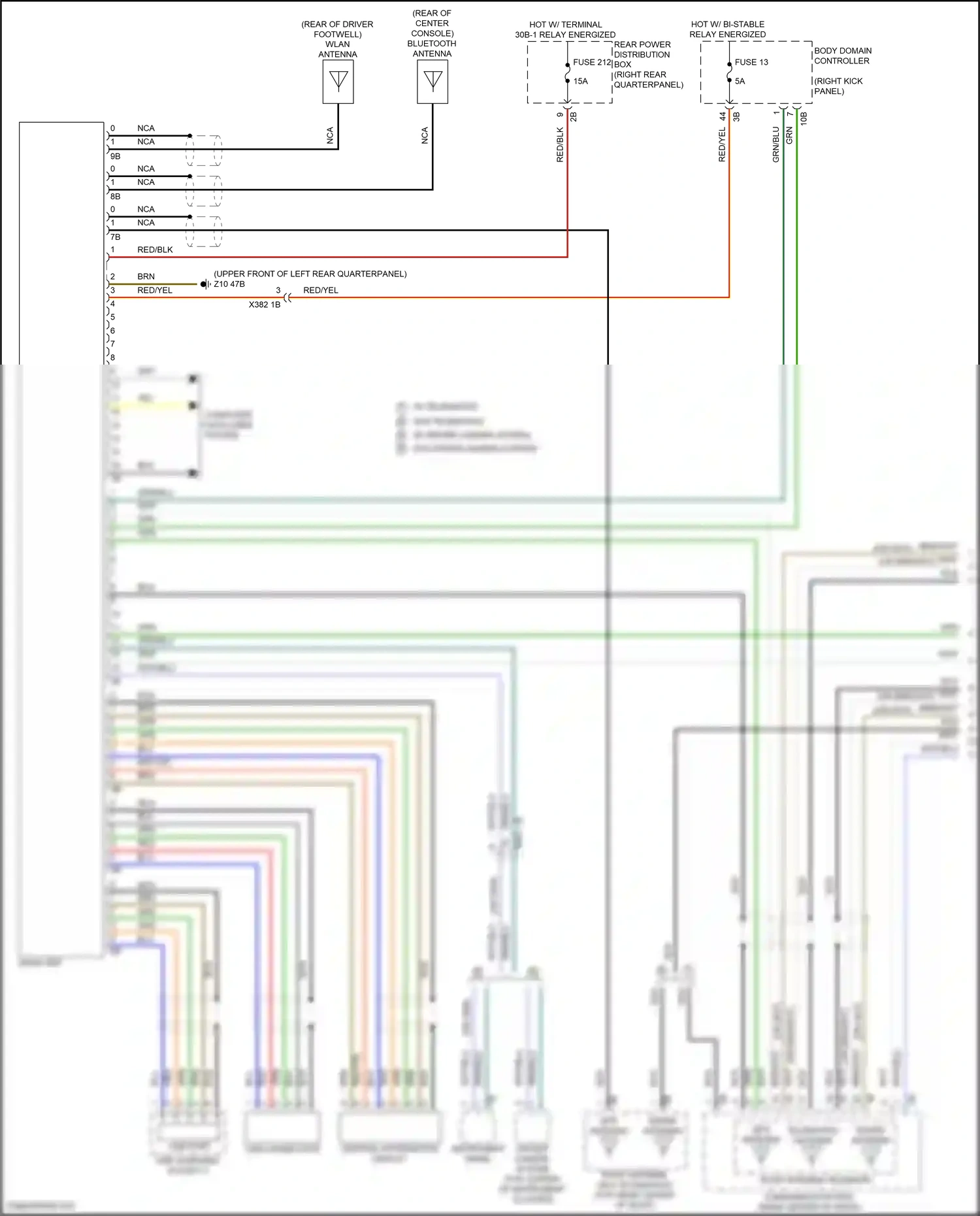 BMW X4 G02 facelift (2021-2024) computer data lines system wiring diagram  (62 of 107)
