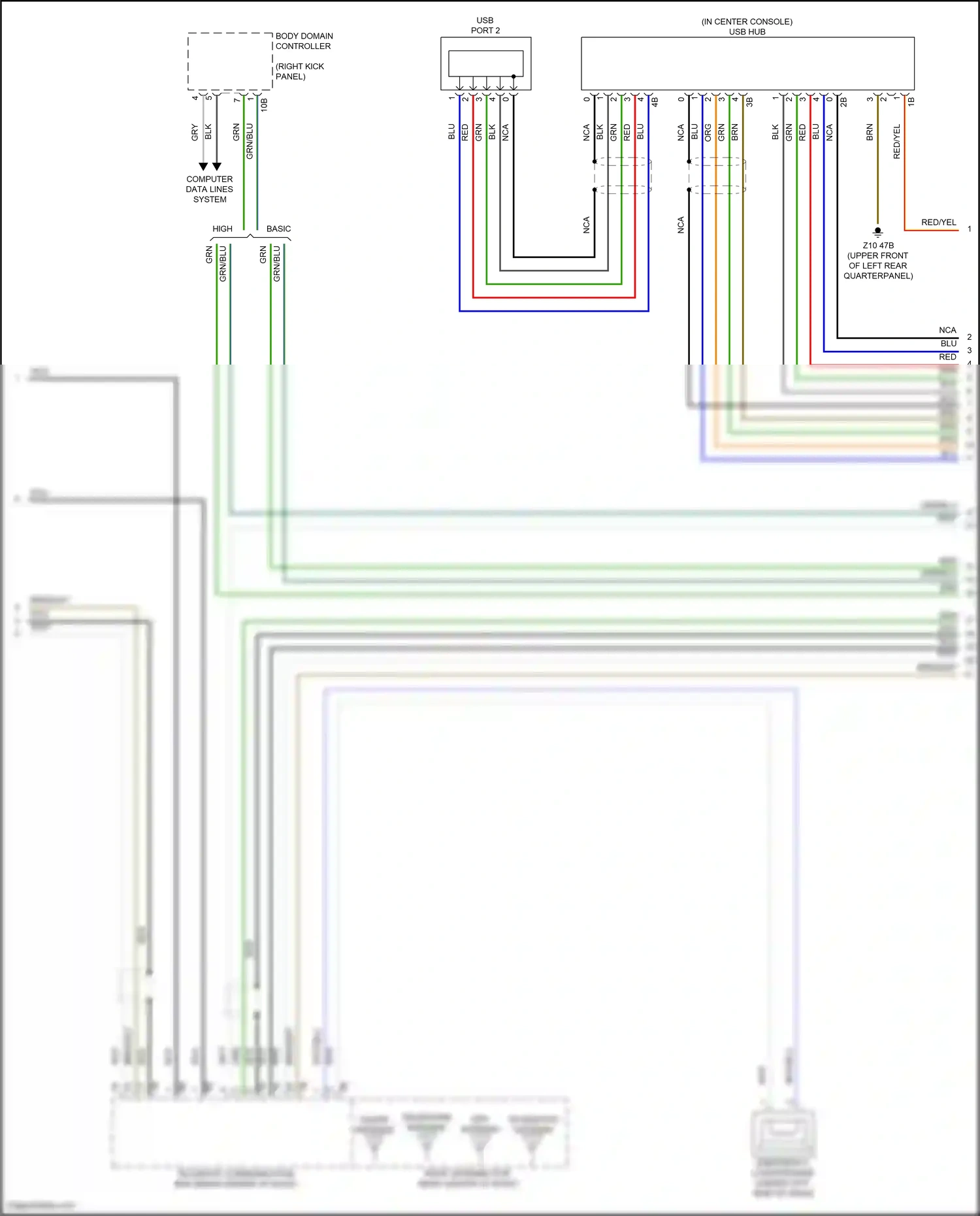 BMW X4 G02 facelift (2021-2024) computer data lines system wiring diagram  (75 of 107)