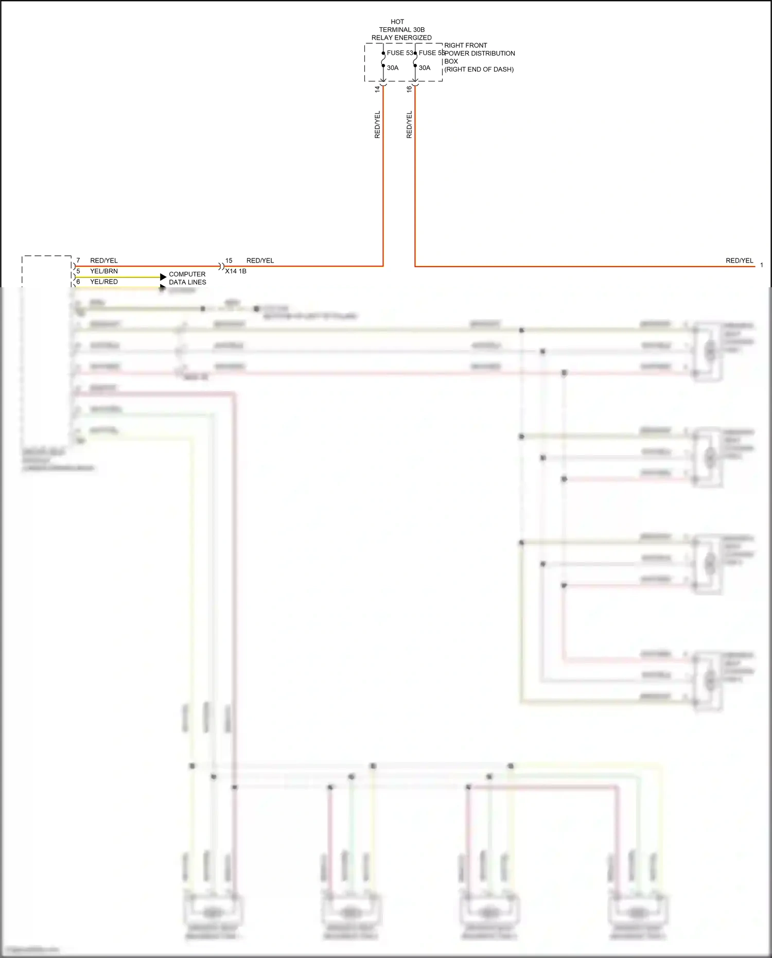 BMW X4 G02 facelift (2021-2024) computer data lines system wiring diagram  (30 of 107)