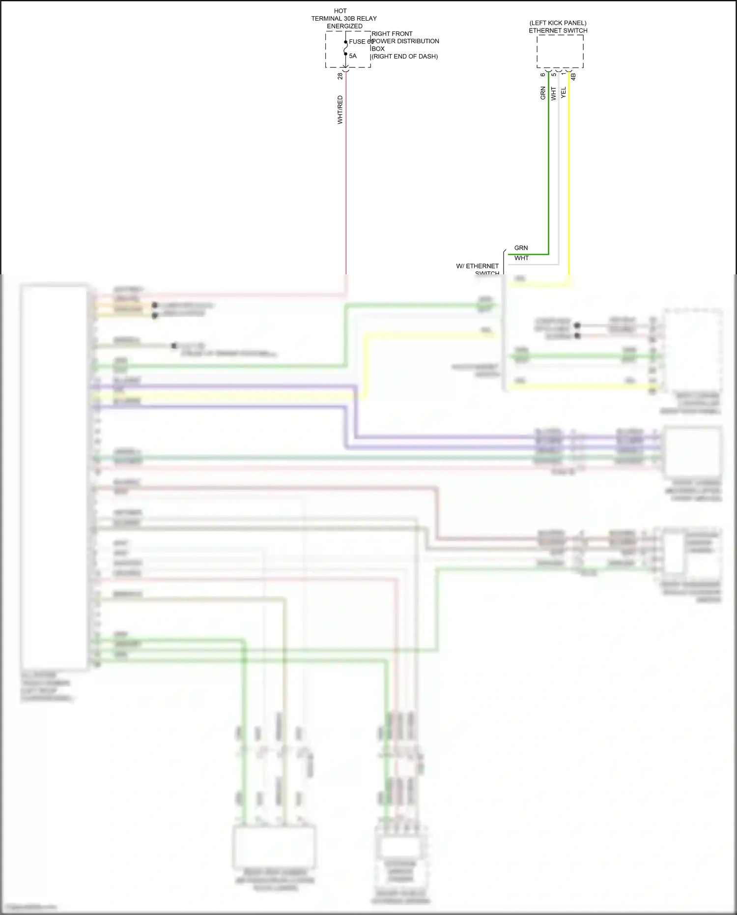 BMW X4 G02 facelift (2021-2024) computer data lines system wiring diagram  (42 of 107)