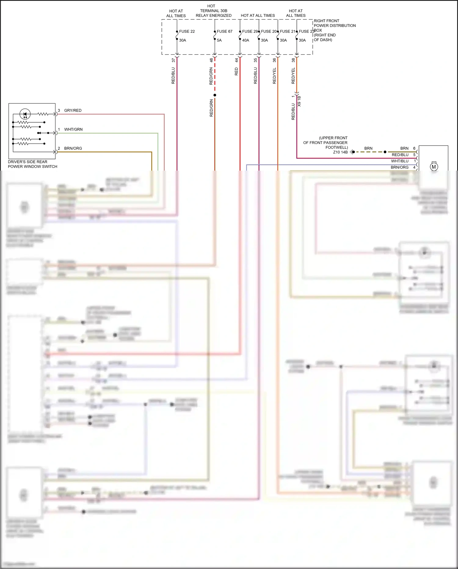 BMW X4 G02 facelift (2021-2024) computer data lines system wiring diagram  (104 of 107)