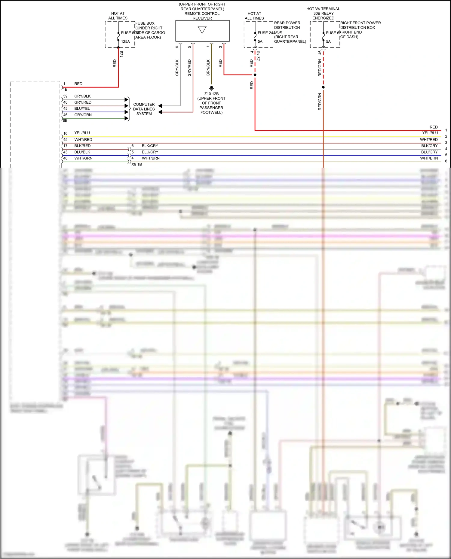 BMW X4 G02 facelift (2021-2024) computer data lines system wiring diagram  (7 of 107)