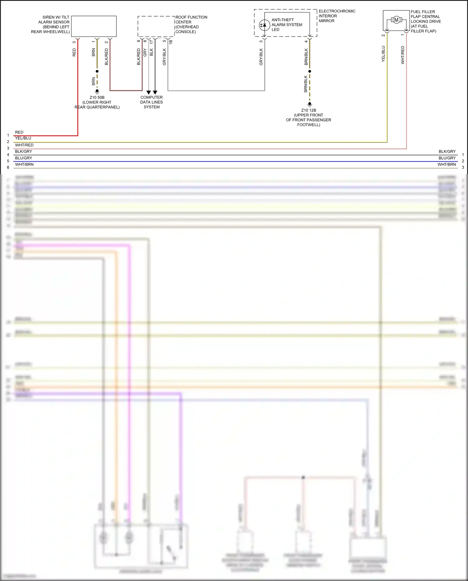 BMW X4 G02 facelift (2021-2024) computer data lines system wiring diagram  (8 of 107)