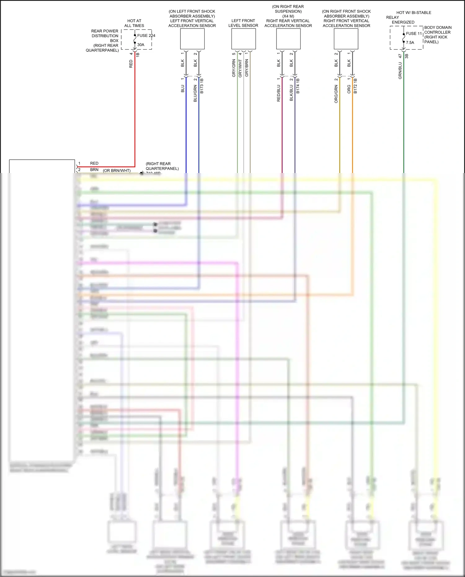 BMW X4 G02 facelift (2021-2024) computer data lines system wiring diagram  (46 of 107)