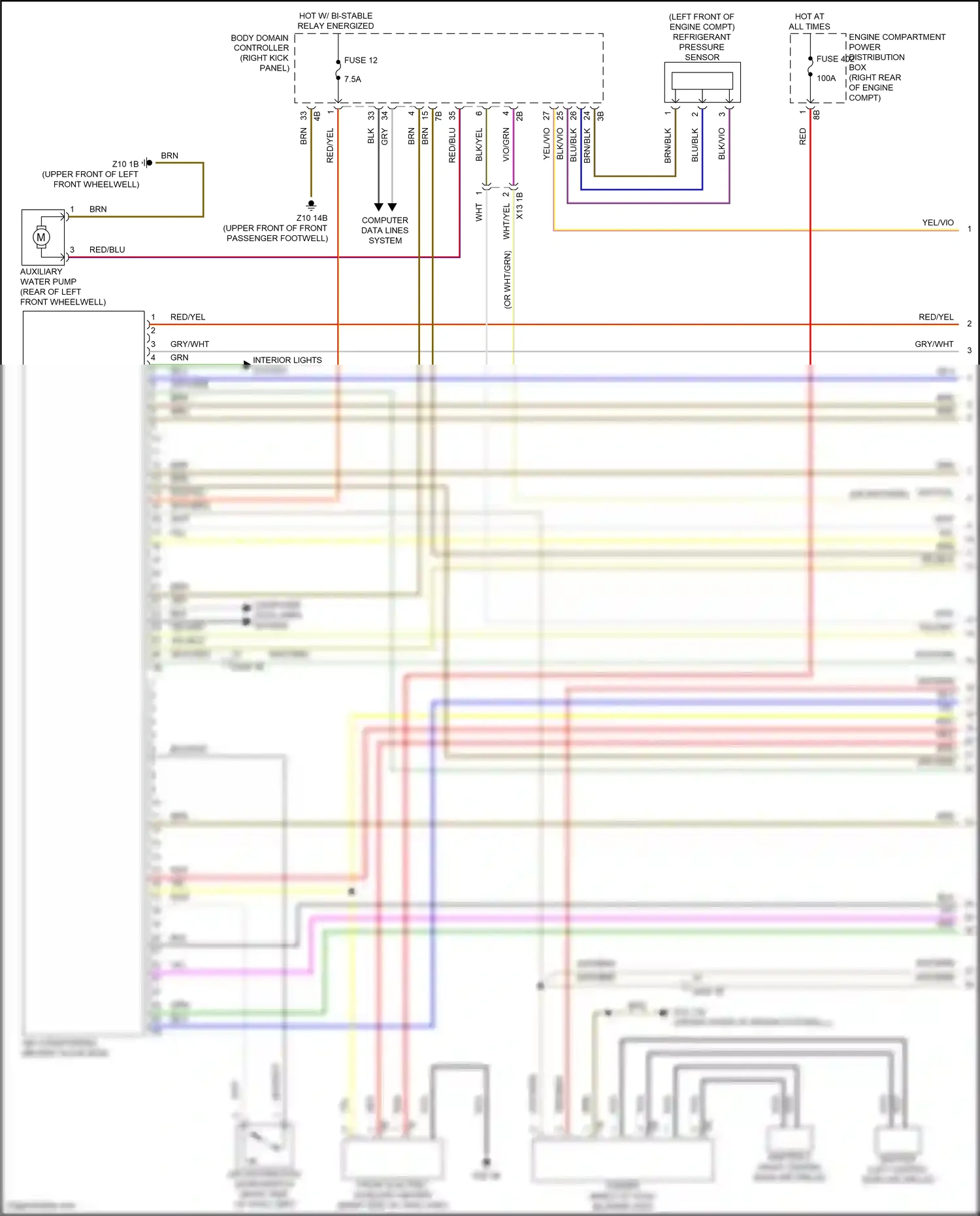 BMW X4 G02 facelift (2021-2024) computer data lines system wiring diagram  (1 of 107)