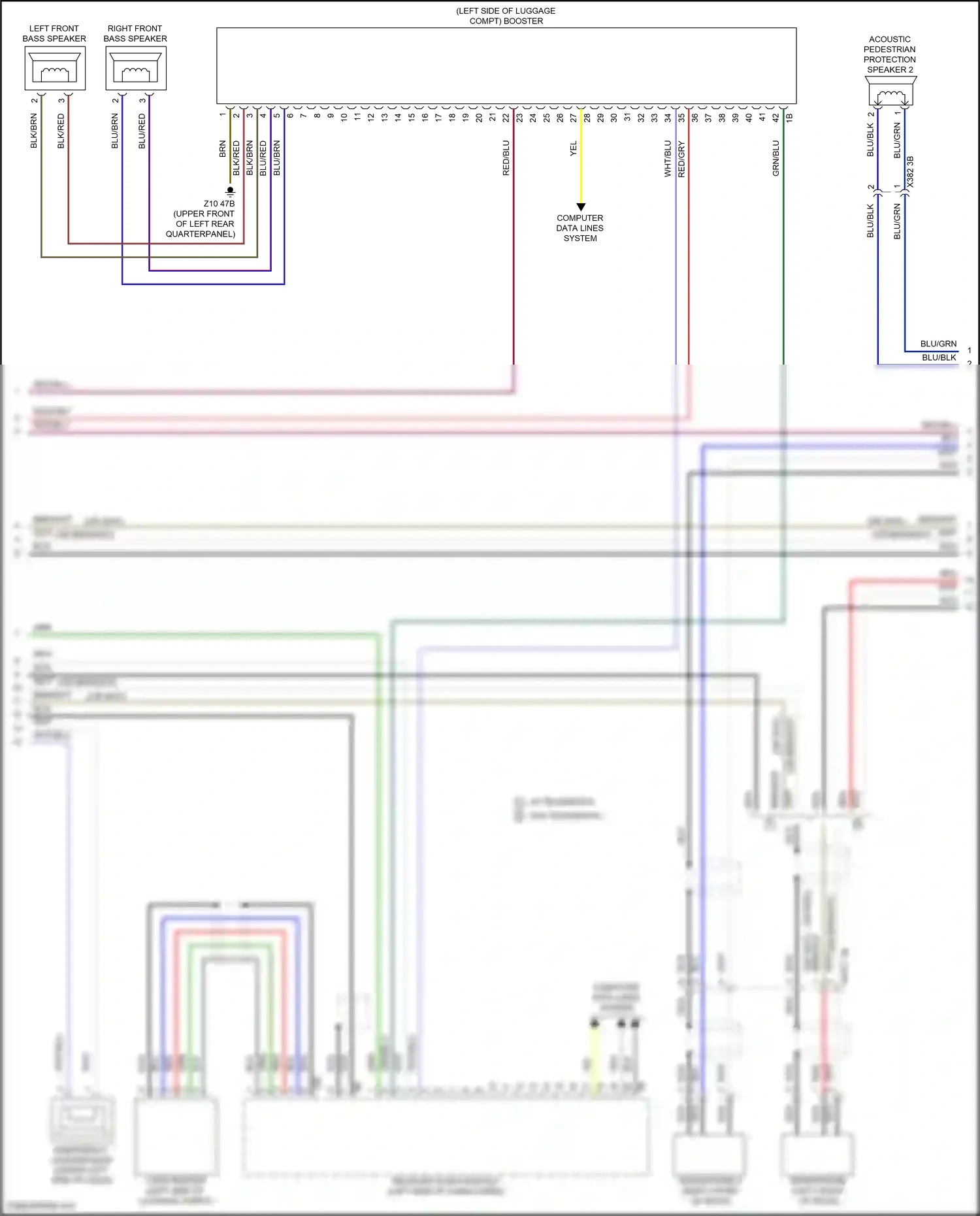 BMW X4 G02 facelift (2021-2024) computer data lines system wiring diagram  (63 of 107)