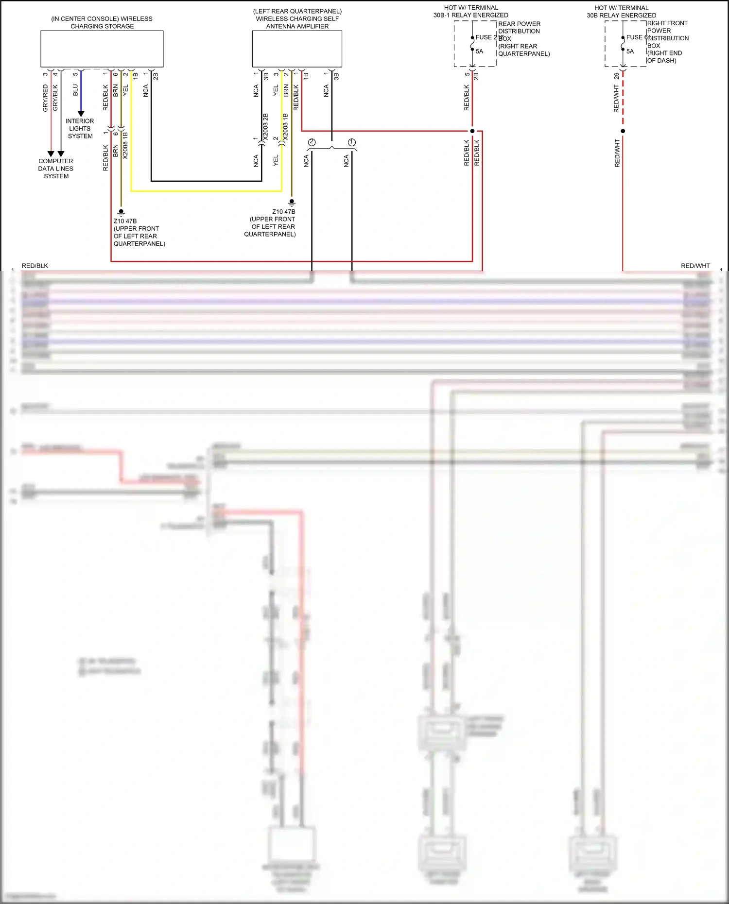 BMW X4 G02 facelift (2021-2024) computer data lines system wiring diagram  (49 of 107)