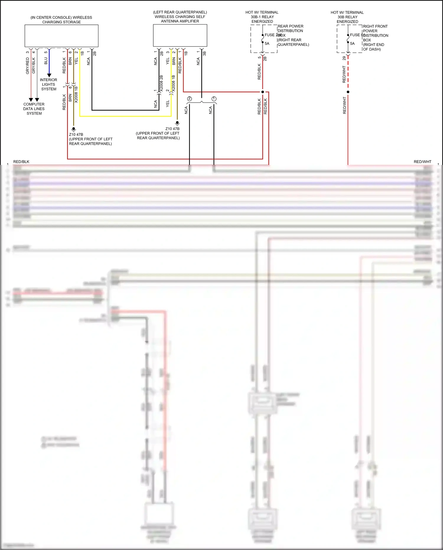 BMW X4 G02 facelift (2021-2024) computer data lines system wiring diagram  (77 of 107)