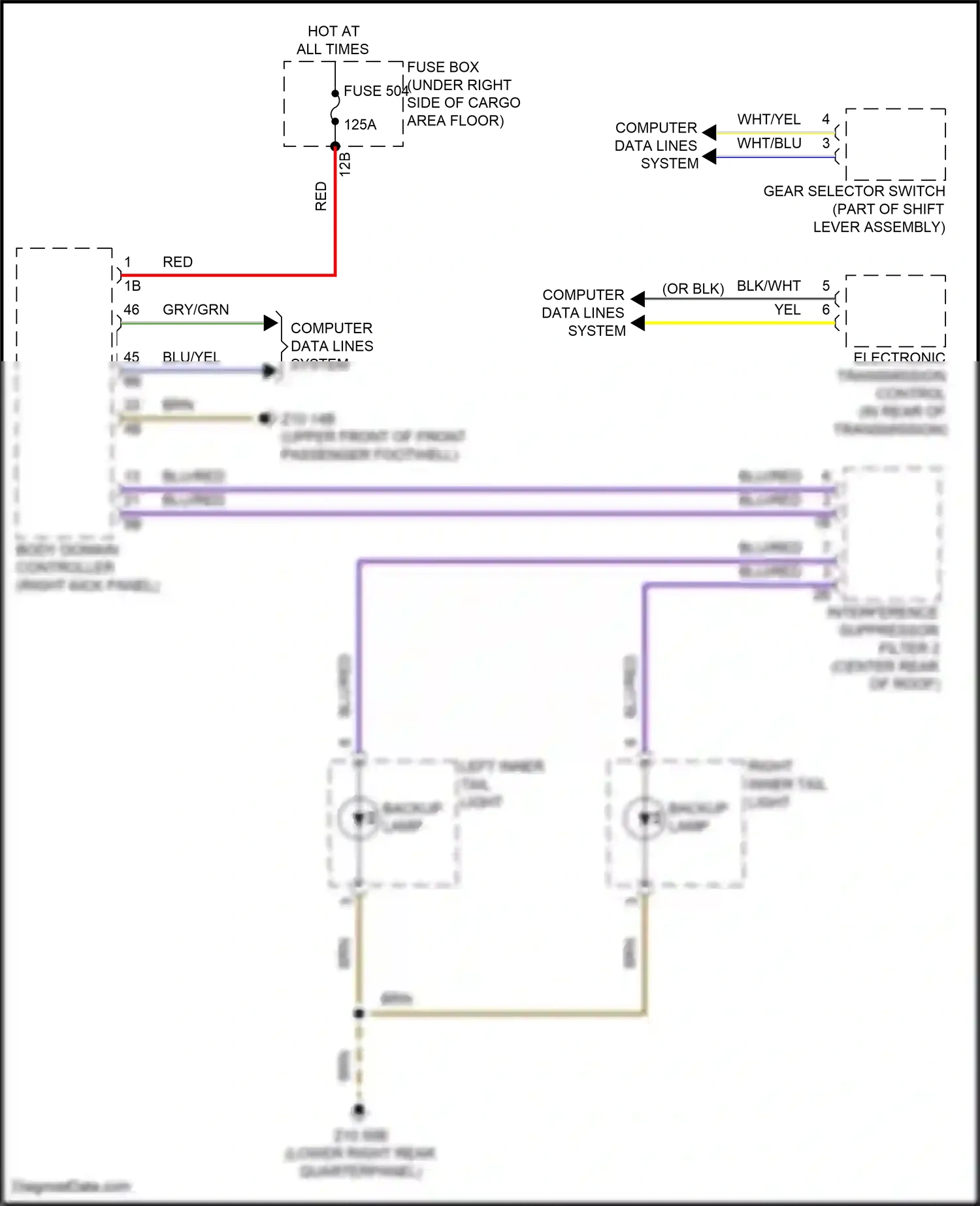 BMW X4 G02 facelift (2021-2024) computer data lines system wiring diagram  (32 of 107)