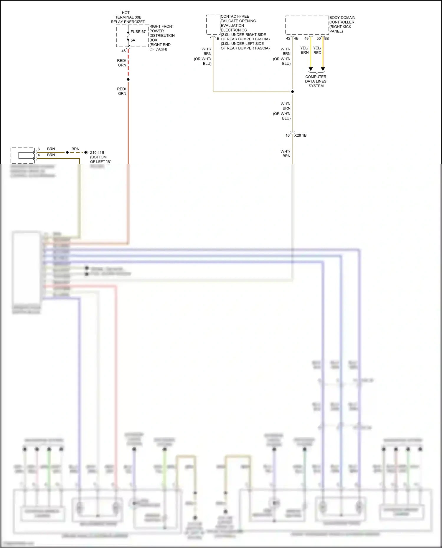 BMW X4 G02 facelift (2021-2024) computer data lines system wiring diagram  (17 of 107)