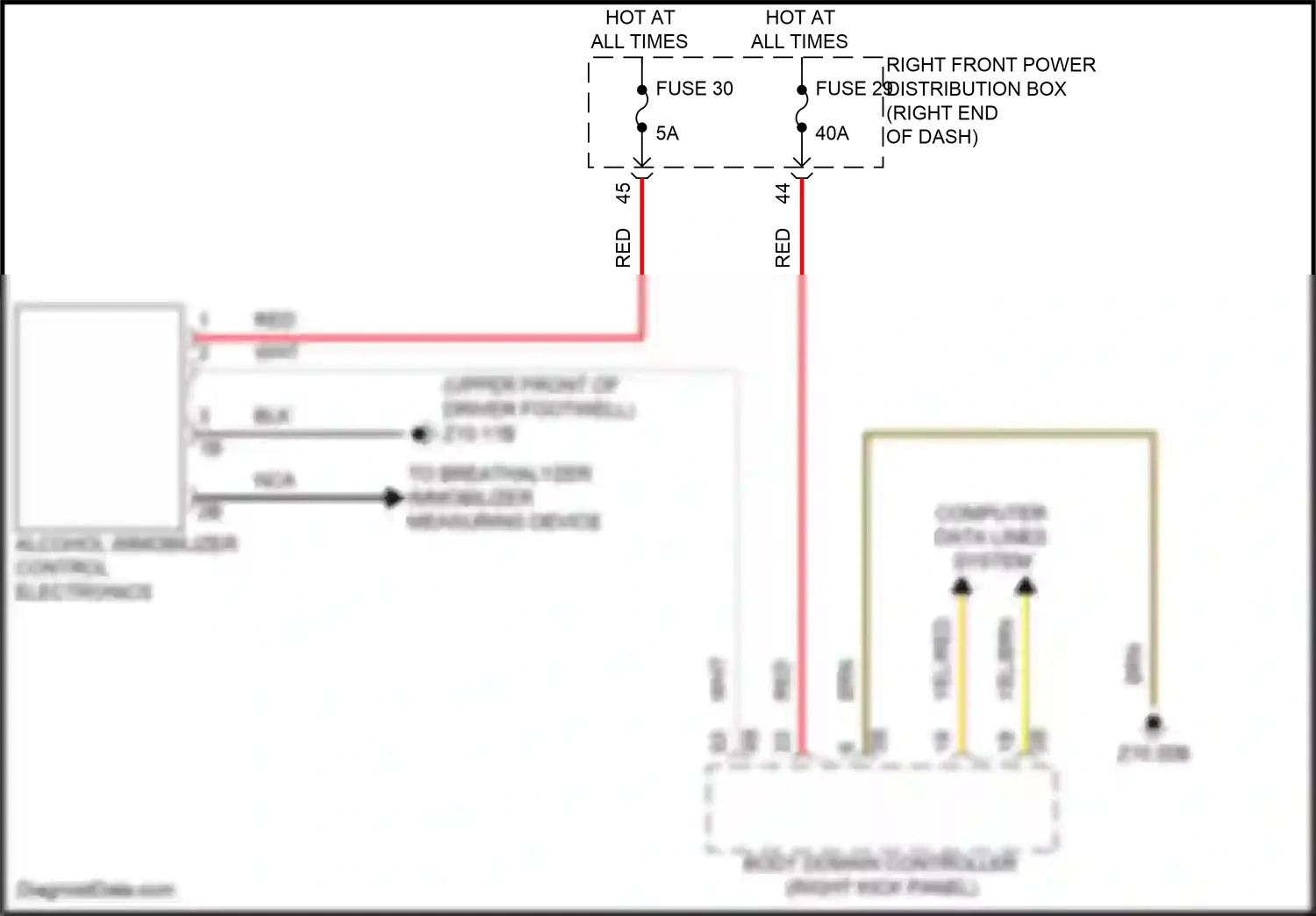 BMW X4 G02 facelift (2021-2024) computer data lines system wiring diagram  (26 of 107)