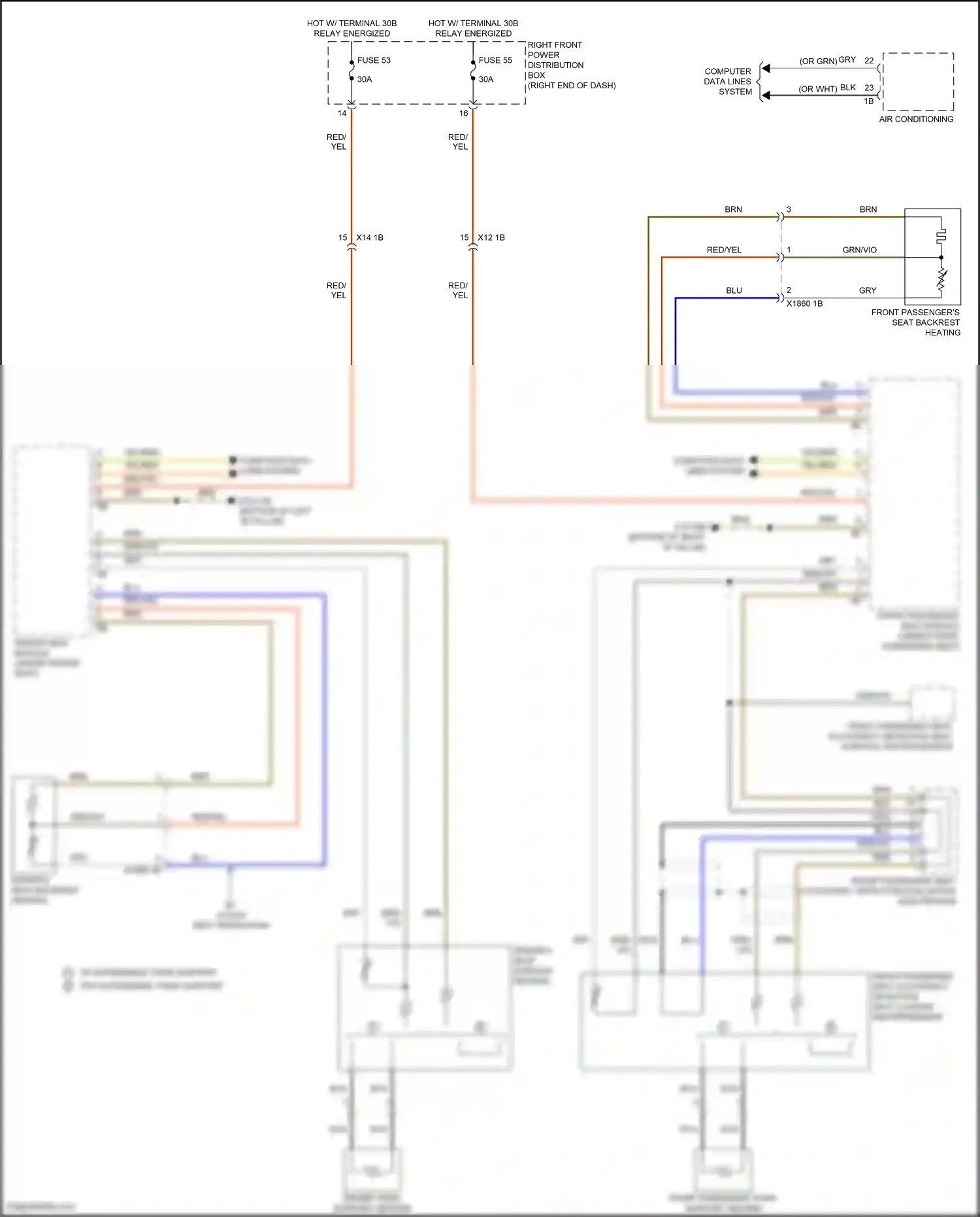 BMW X4 G02 facelift (2021-2024) computer data lines system wiring diagram  (16 of 107)