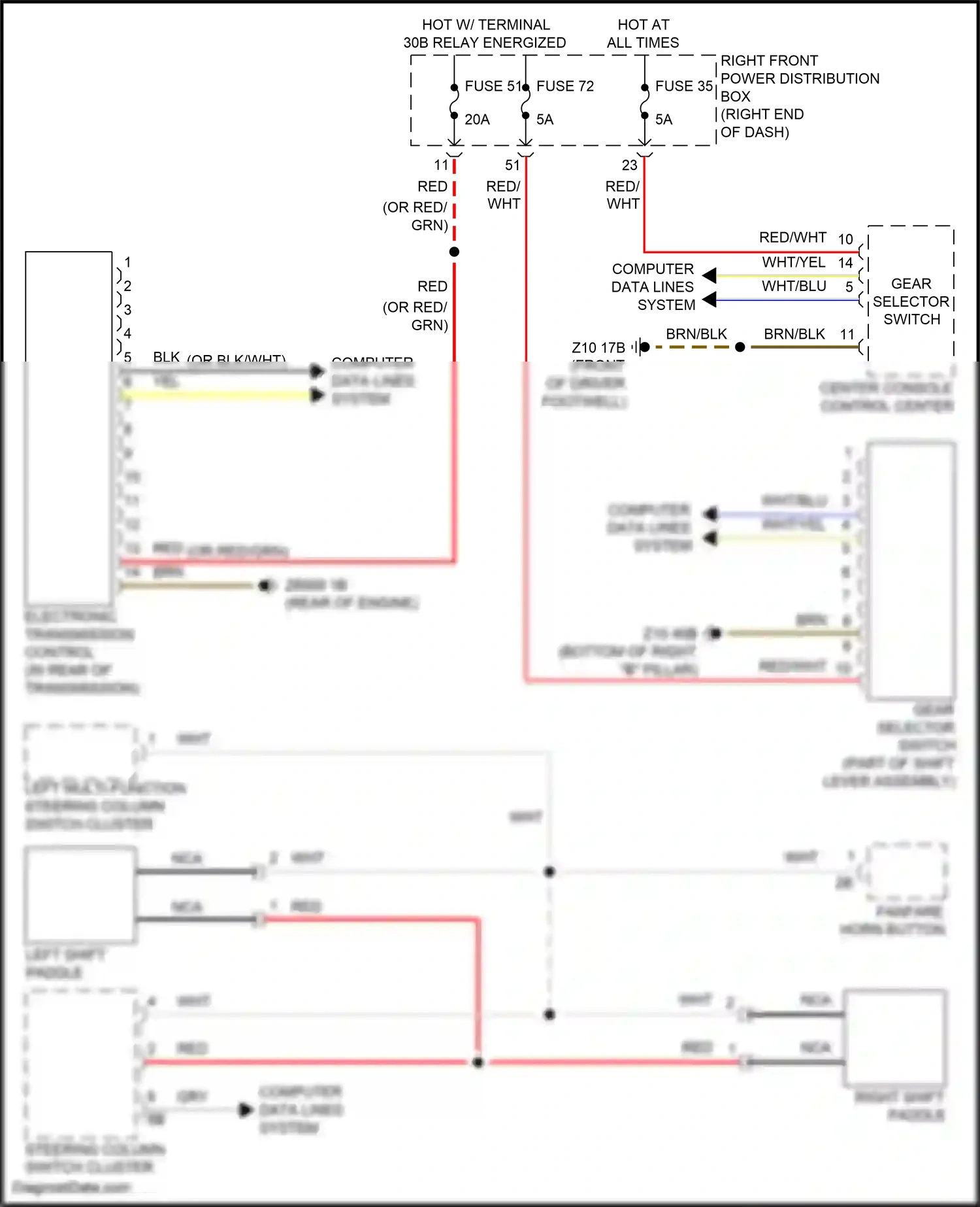 BMW X4 G02 facelift (2021-2024) left multi-function steering column switch cluster wiring diagram  (1 of 4)