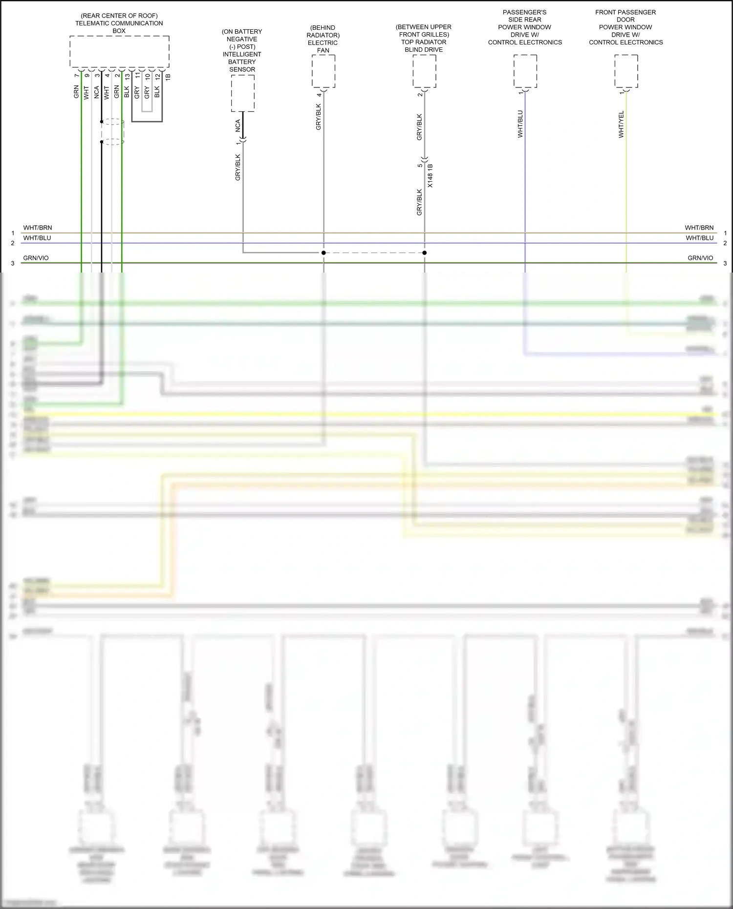Car Wiring Diagrams for X4 BMW G02 (2018-2021): Computer data lines circuit (7 of 9)