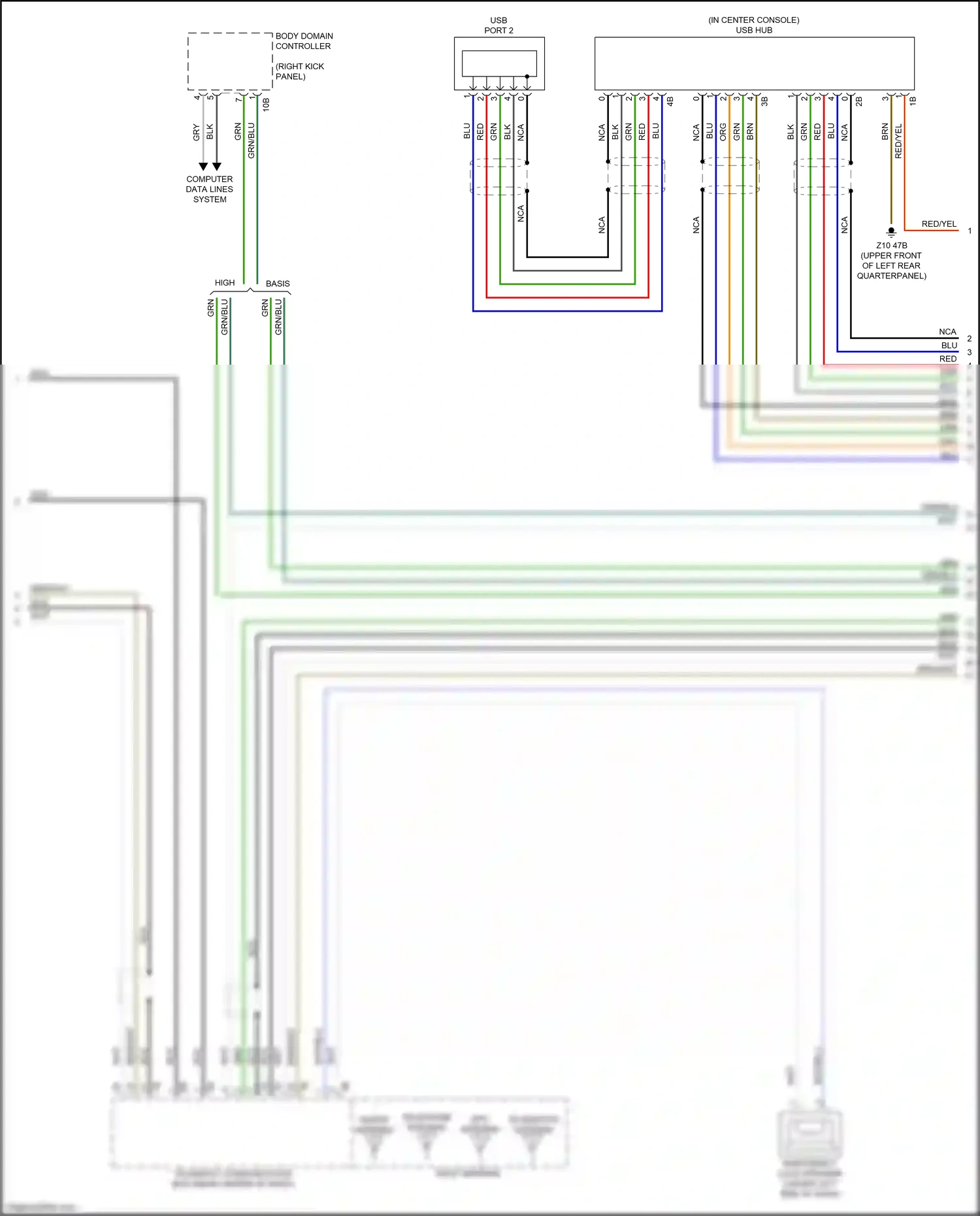 BMW X4 G02 (2018-2021) computer data lines system wiring diagram  (45 of 102)