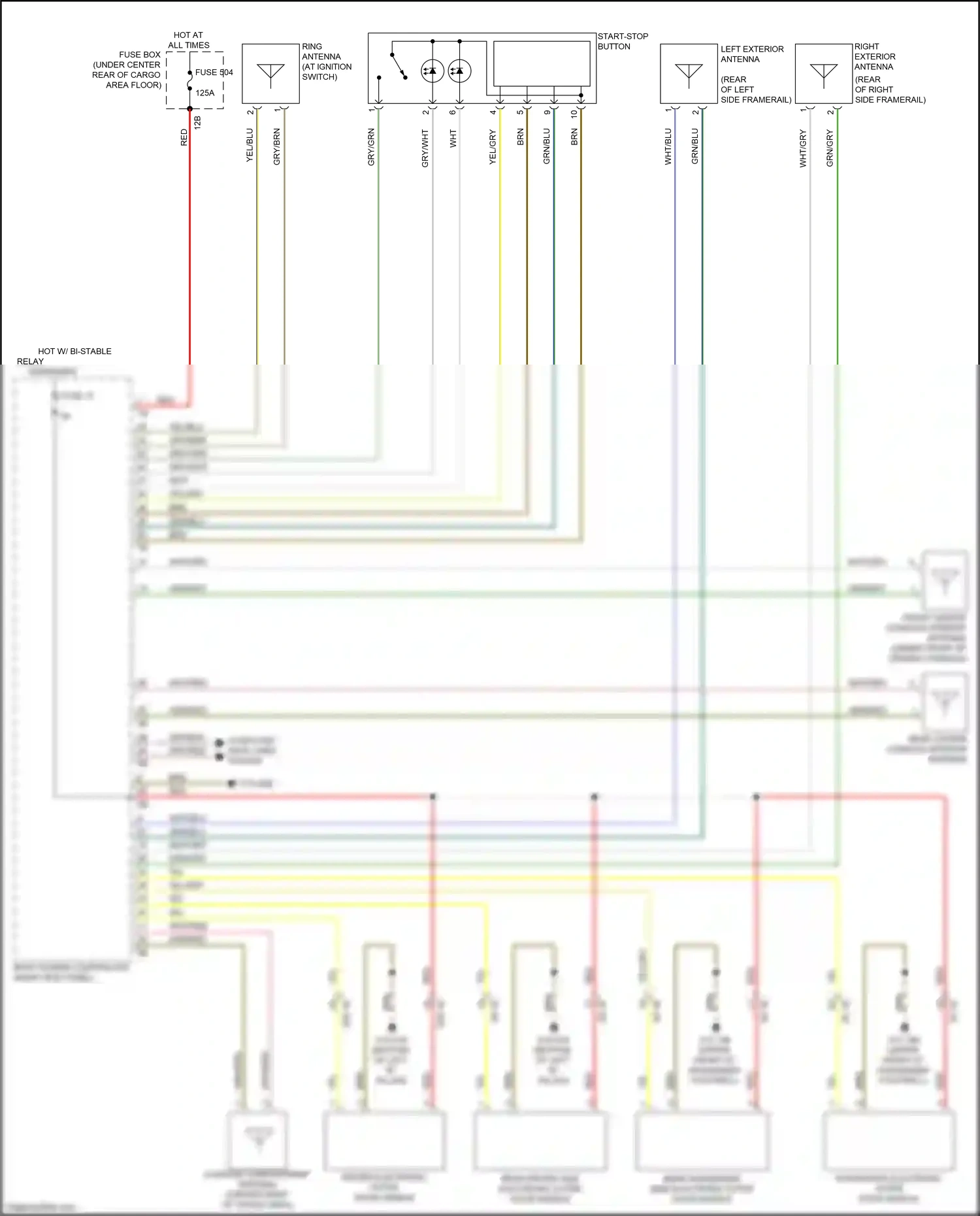 BMW X4 G02 (2018-2021) computer data lines system wiring diagram  (91 of 102)