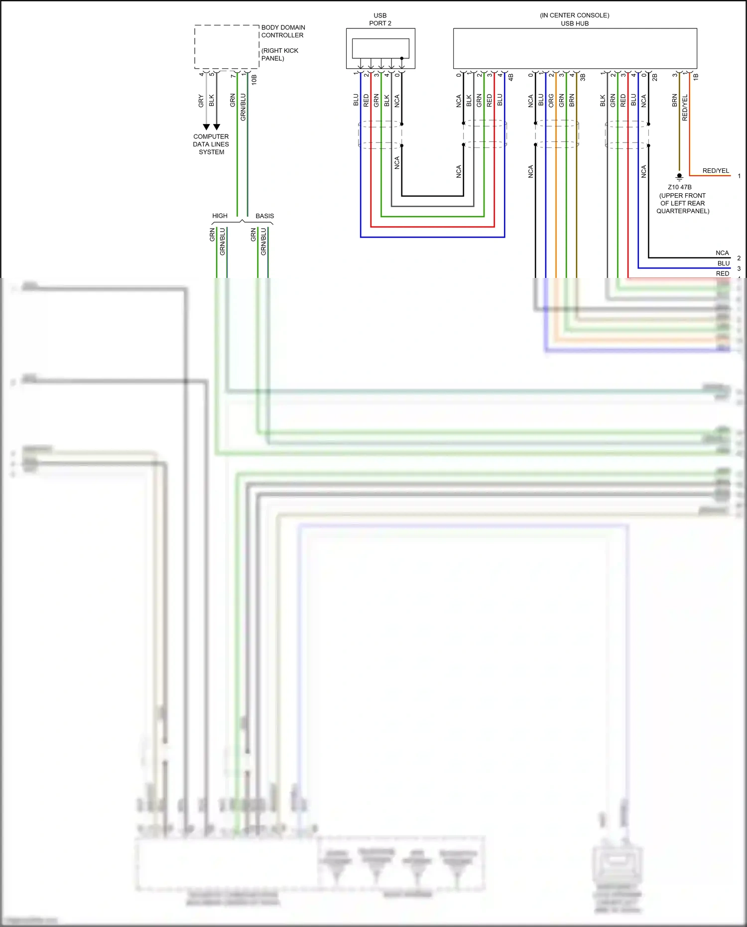 BMW X4 G02 (2018-2021) computer data lines system wiring diagram  (60 of 102)