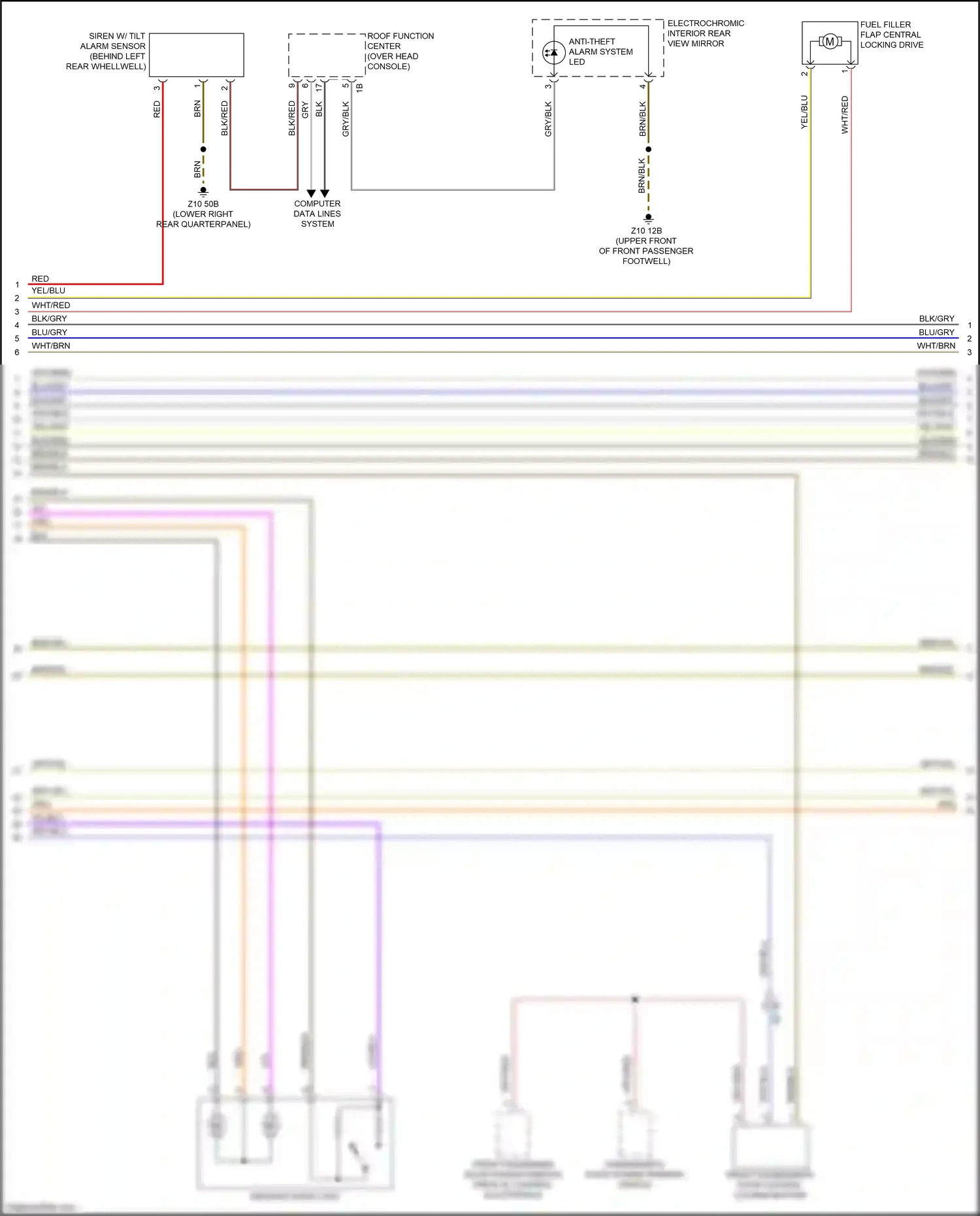 BMW X4 G02 (2018-2021) computer data lines system wiring diagram  (81 of 102)