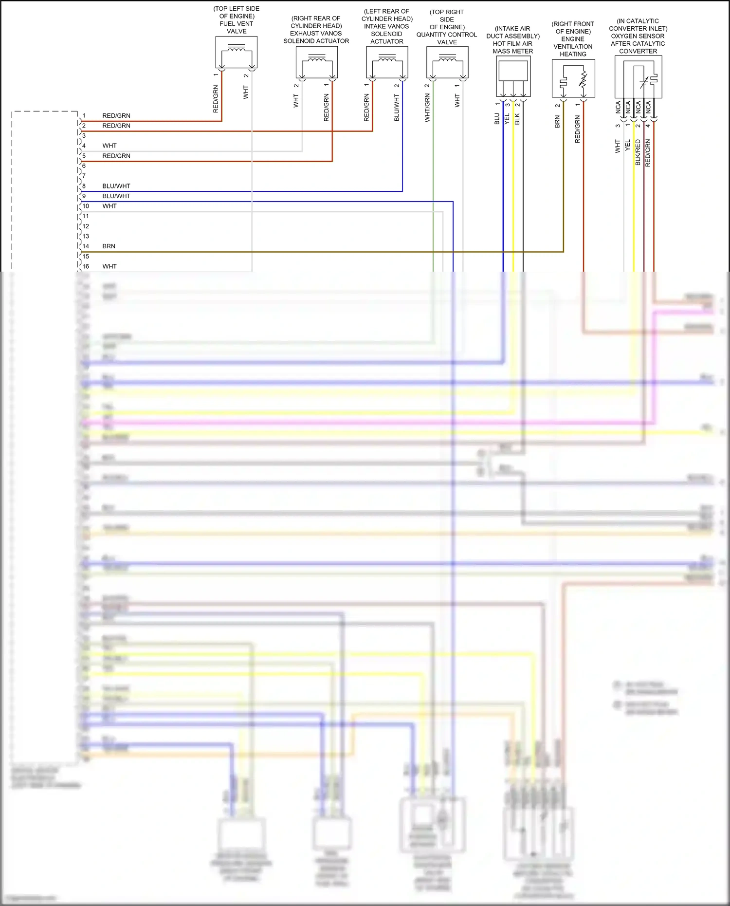 BMW X4 G02 (2018-2021) engine ventilation heating wiring diagram  (1 of 2)