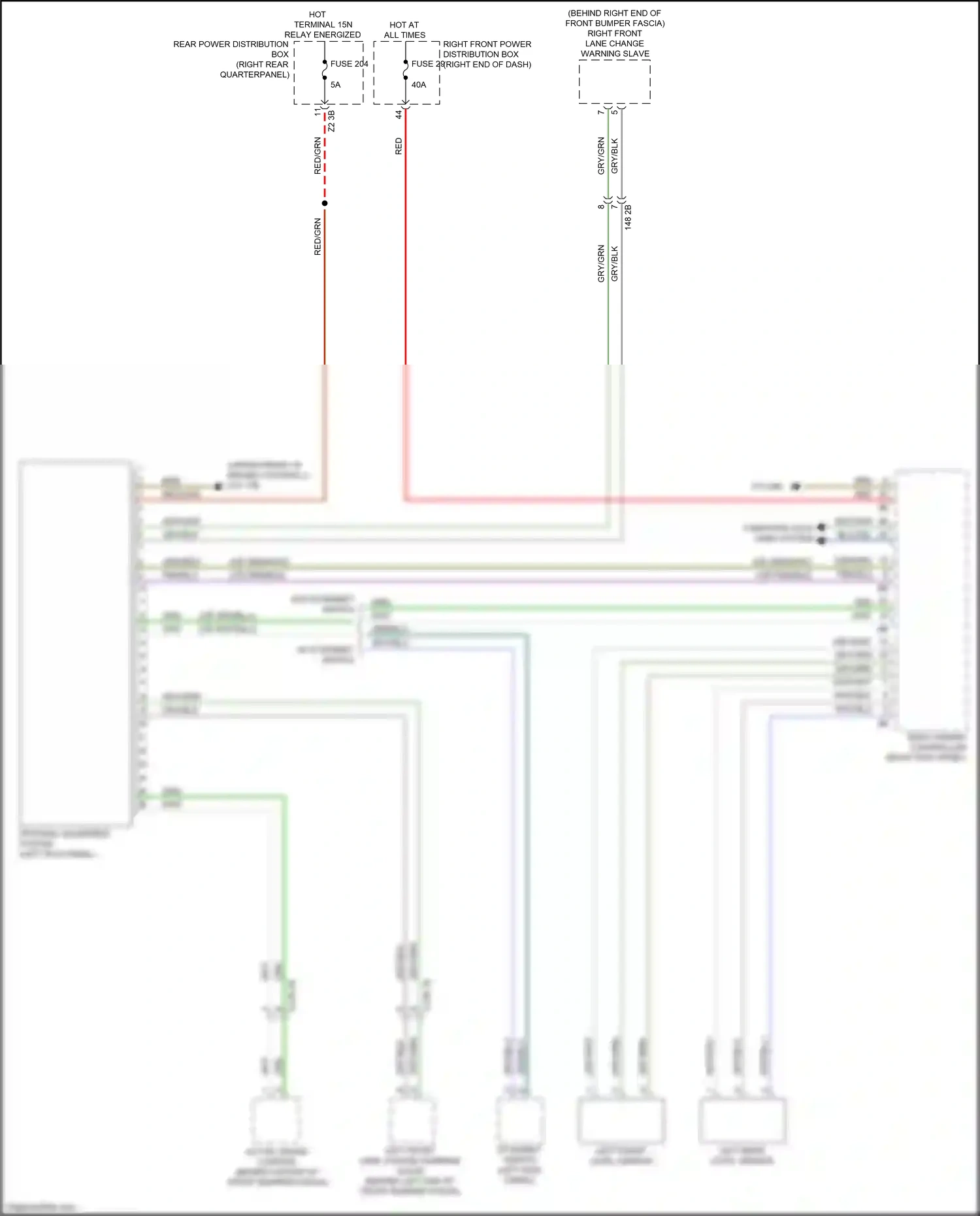BMW X4 G02 (2018-2021) left front level sensor wiring diagram  (1 of 2)