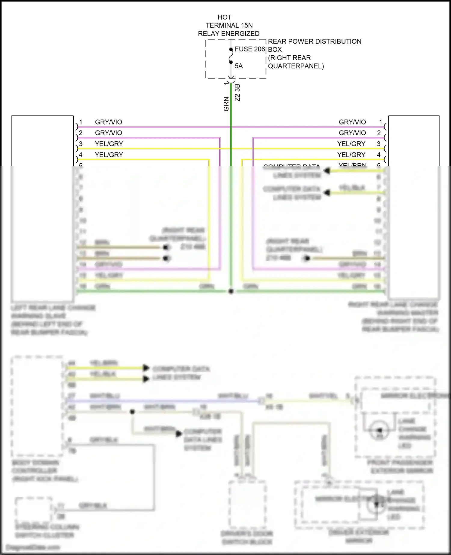BMW X4 G02 (2018-2021) mirror electronics wiring diagram  (3 of 4)