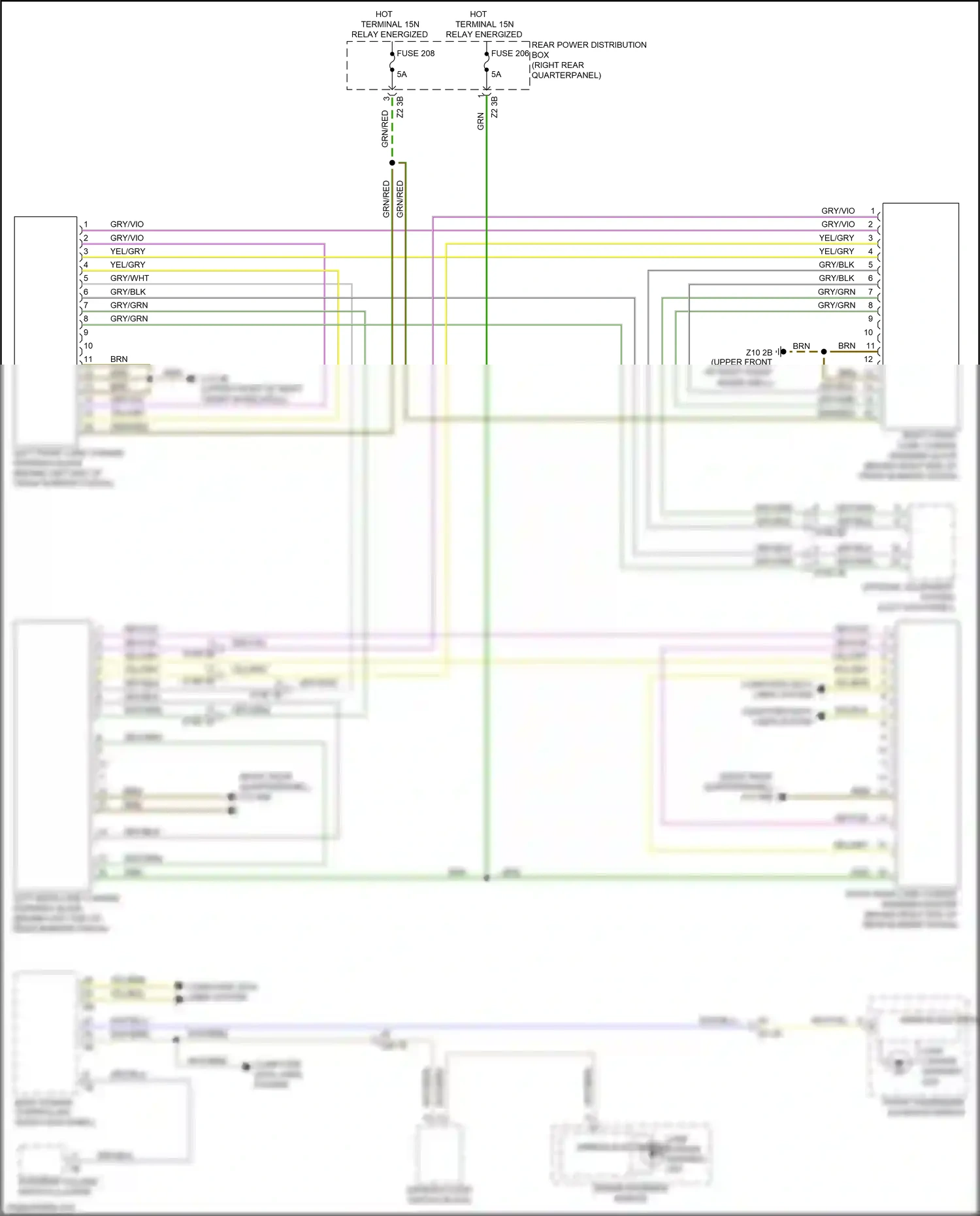 BMW X4 G02 (2018-2021) mirror electronics wiring diagram  (2 of 4)