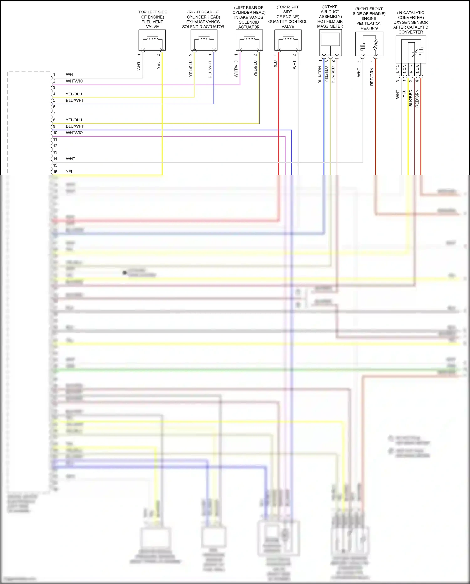 BMW X4 G02 (2018-2021) quantity control valve wiring diagram  (2 of 2)