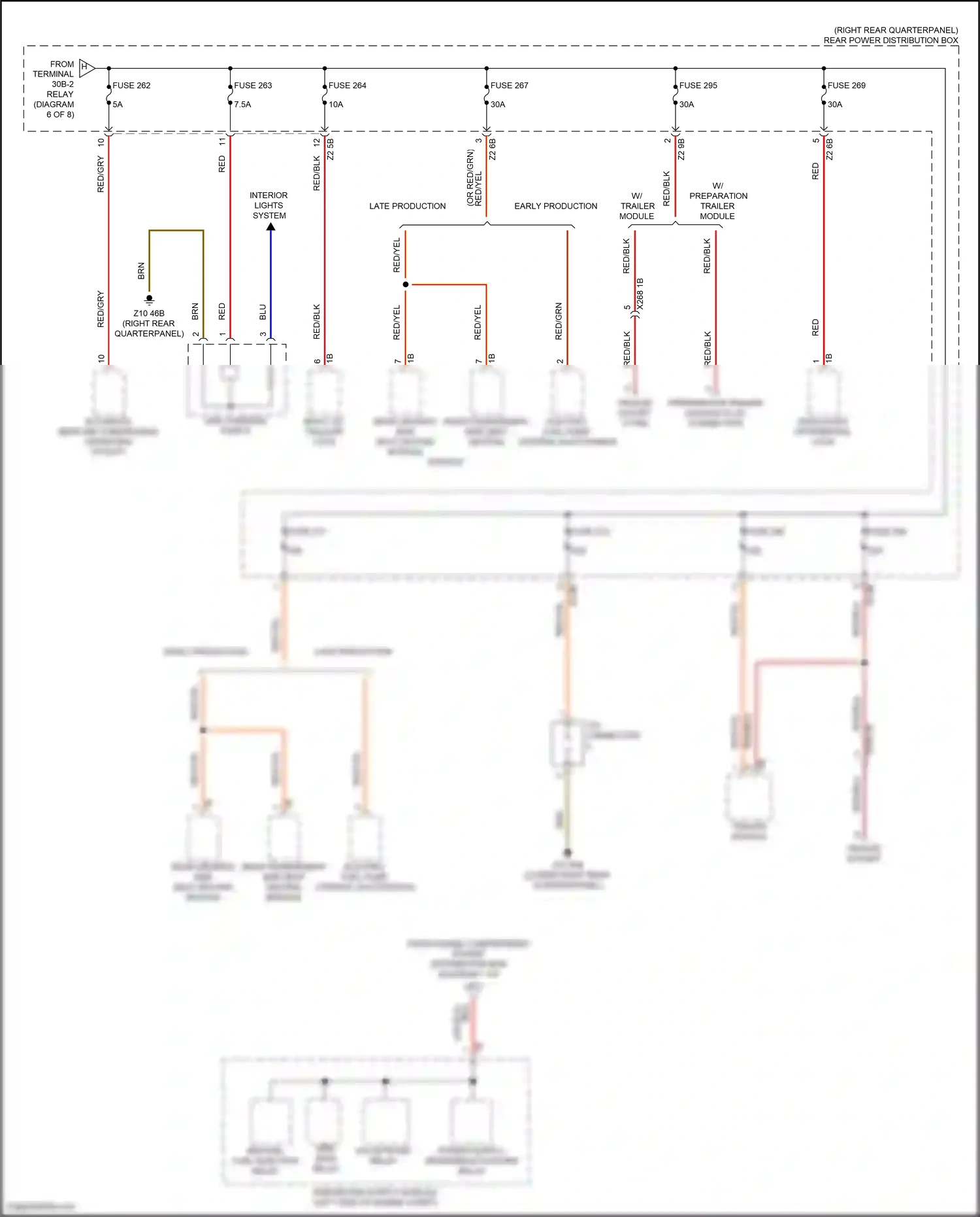 BMW X4 G02 (2018-2021) trailer module wiring diagram  (4 of 4)